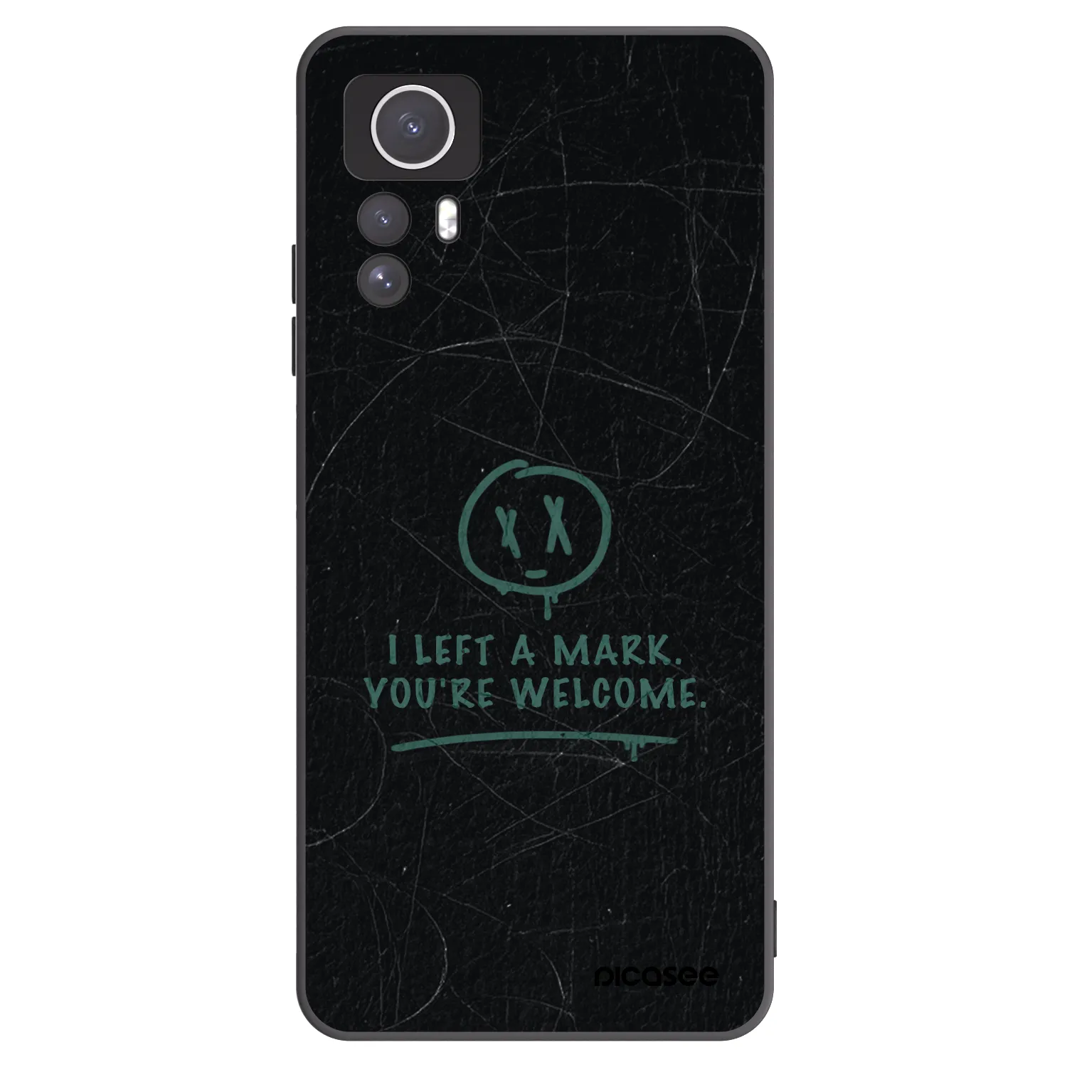 Picasee crna silikonska maskica za Xiaomi Redmi Note 12S - LEFT A MARK