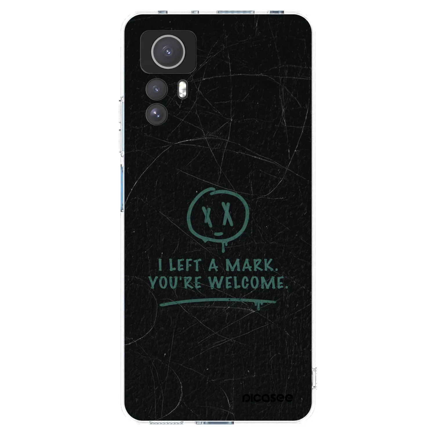 Picasee silikonska prozirna maskica za Xiaomi Redmi Note 12S - LEFT A MARK