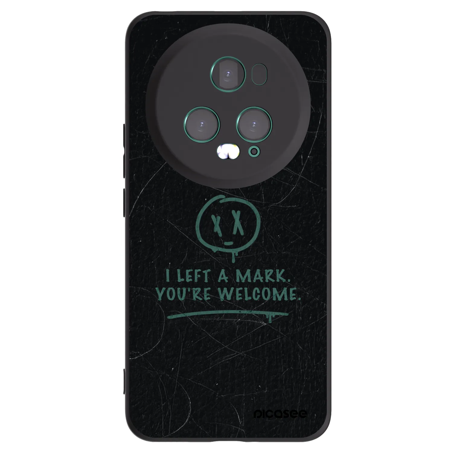 Picasee crna silikonska maskica za Honor Magic5 Pro - LEFT A MARK