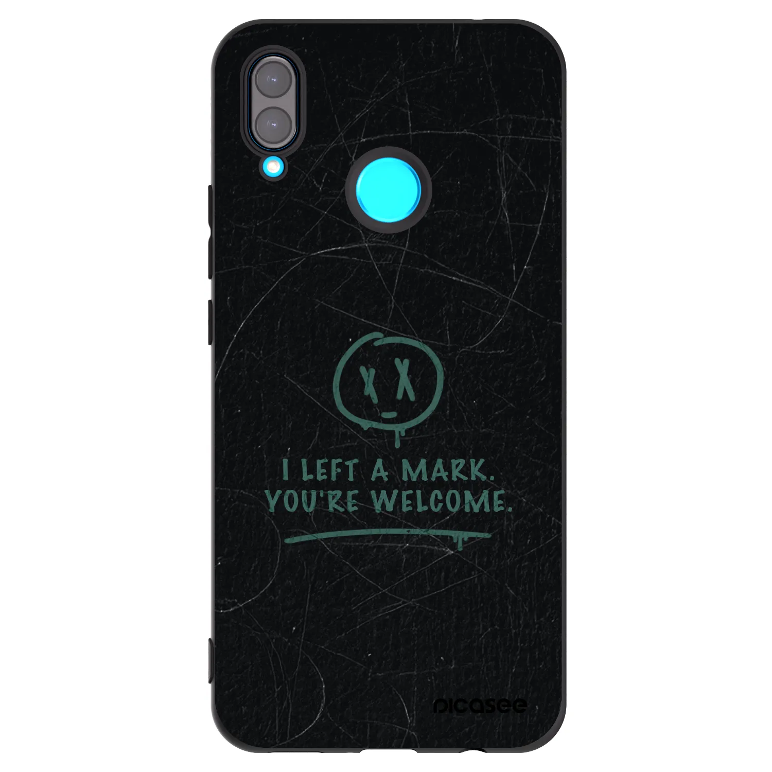 Picasee crna silikonska maskica za Huawei Nova 3 - LEFT A MARK