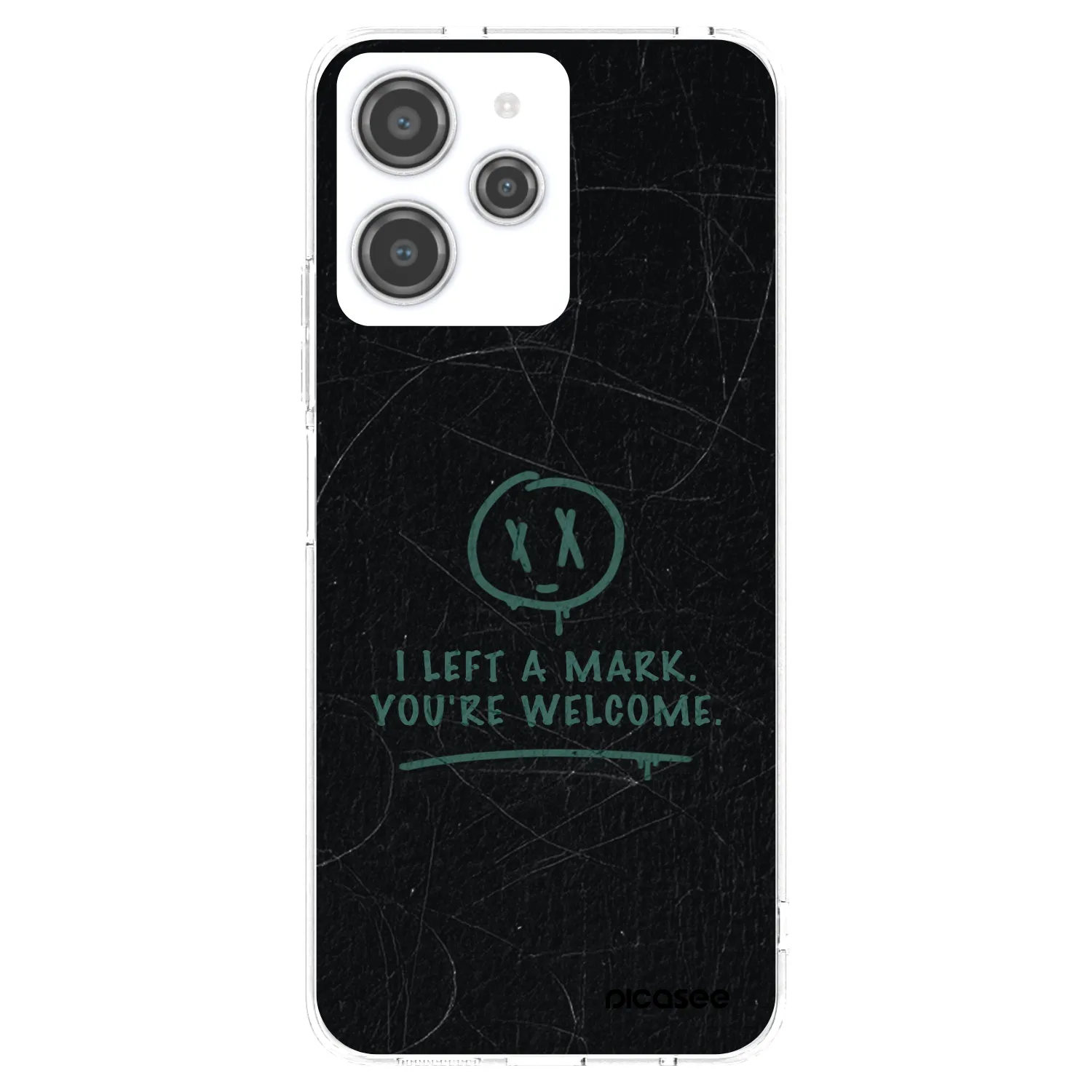 Picasee silikonska prozirna maskica za Xiaomi Redmi 12 4G - LEFT A MARK