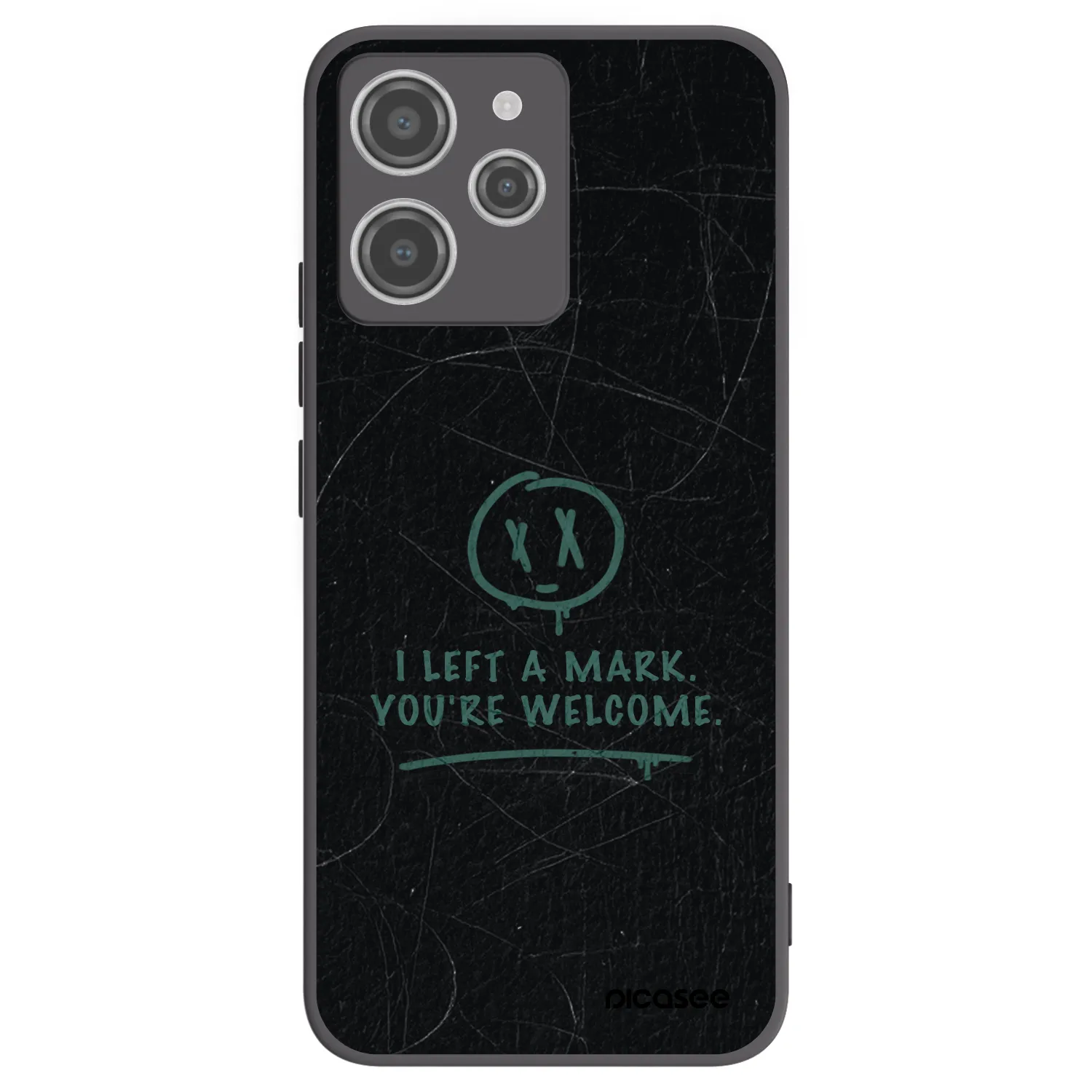 Picasee crna silikonska maskica za Xiaomi Redmi 12 4G - LEFT A MARK