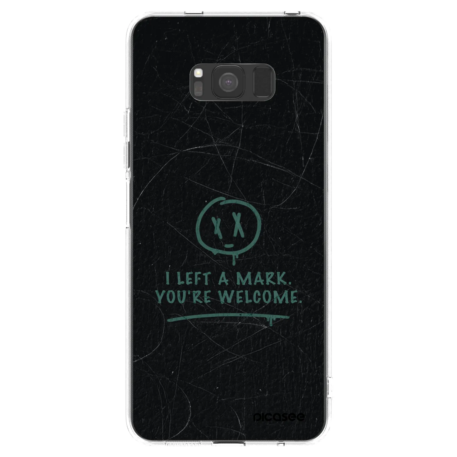 Picasee silikonska prozirna maskica za Samsung Galaxy S8 G950F - LEFT A MARK