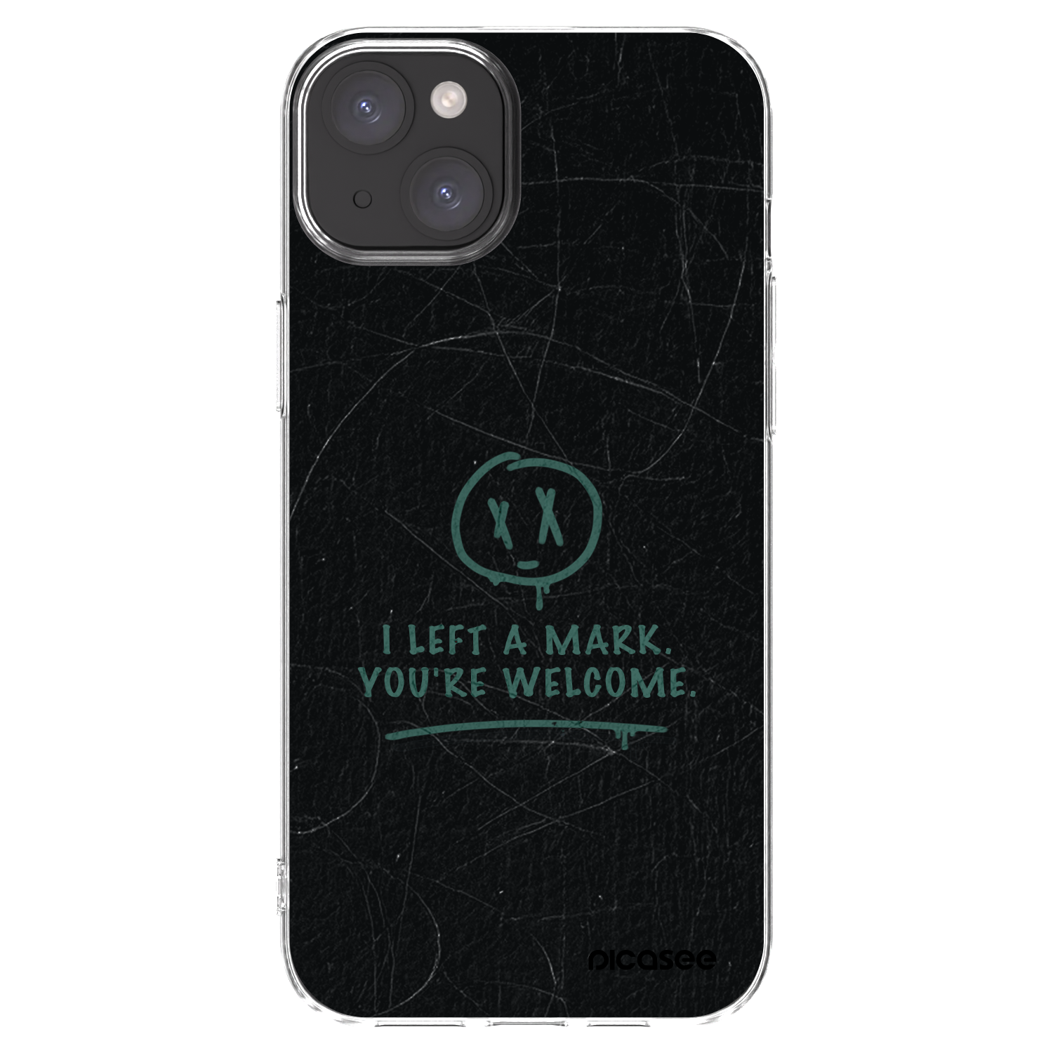 Picasee silikonska prozirna maskica za Apple iPhone 15 Plus - LEFT A MARK