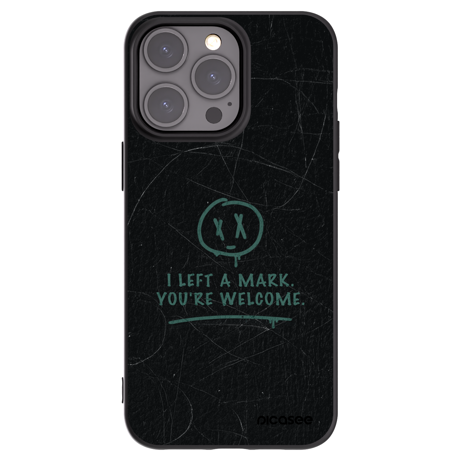 Picasee crna silikonska maskica za Apple iPhone 15 Pro Max - LEFT A MARK