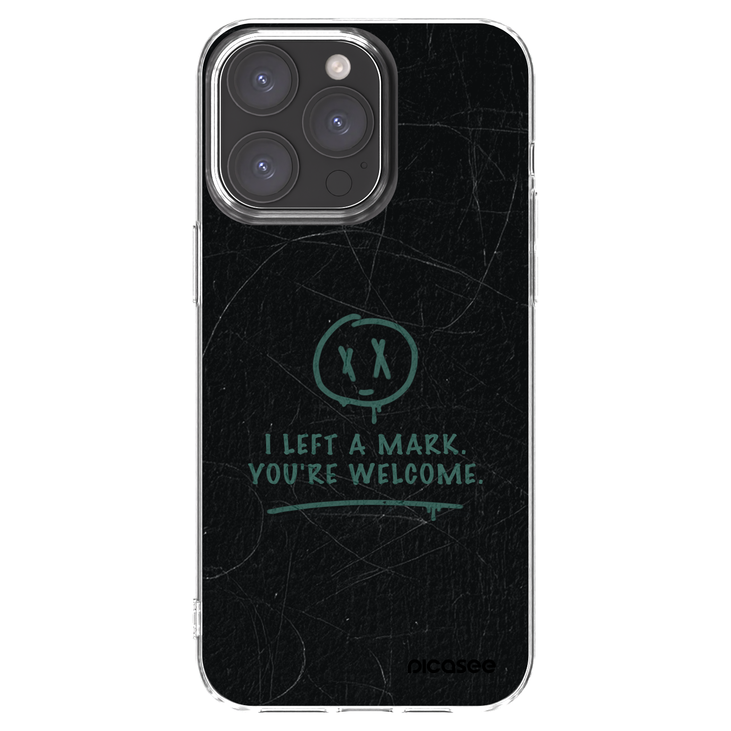 Picasee silikonska prozirna maskica za Apple iPhone 15 Pro Max - LEFT A MARK