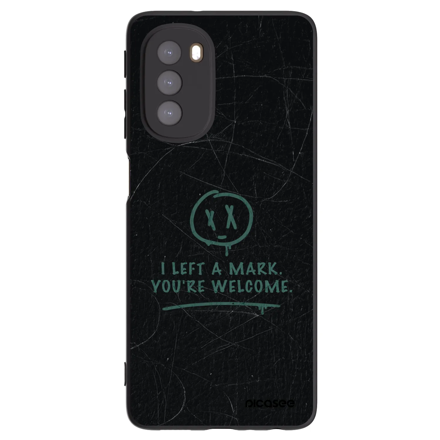 Picasee crna silikonska maskica za Motorola Moto G51 - LEFT A MARK