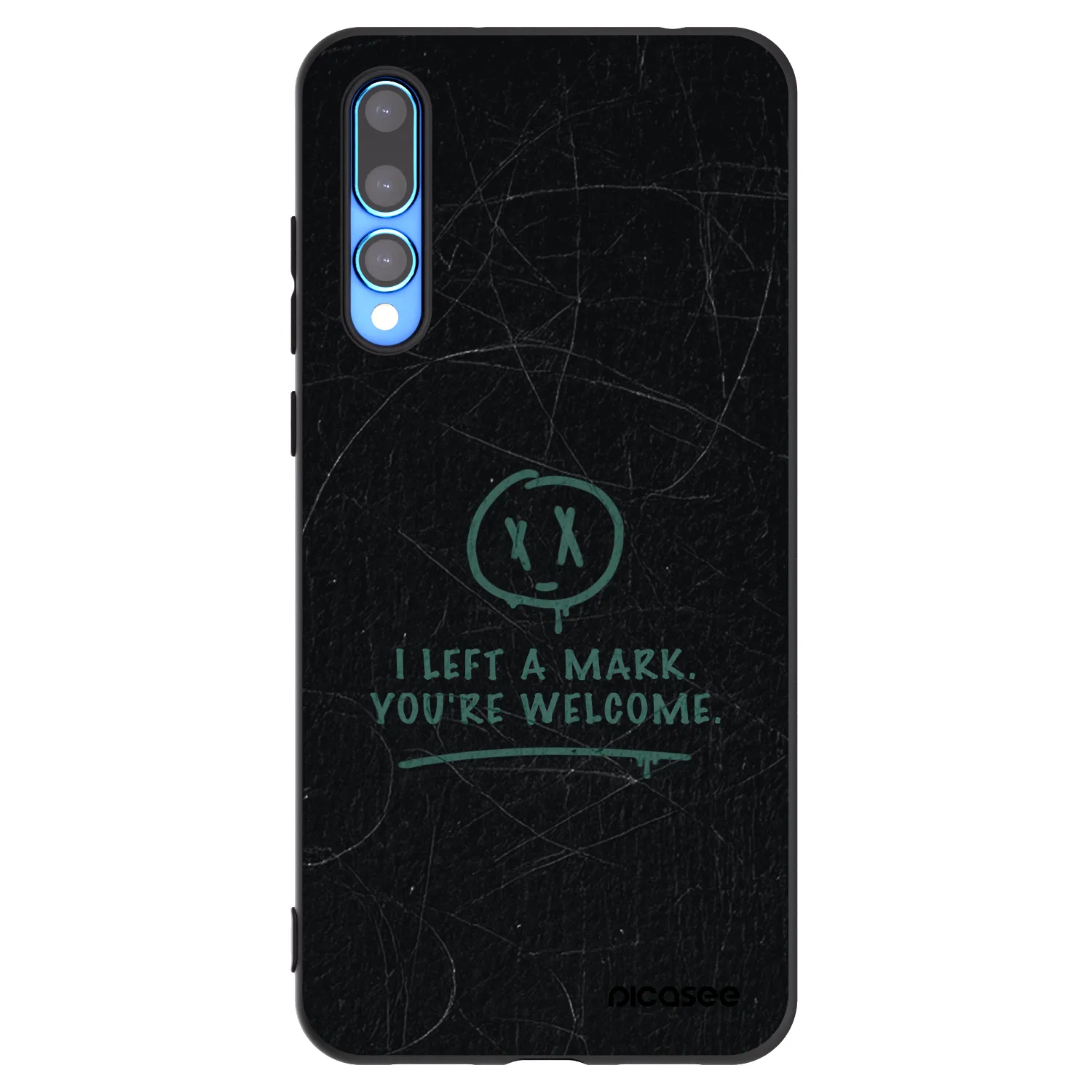 Picasee crna silikonska maskica za Huawei P20 Pro - LEFT A MARK