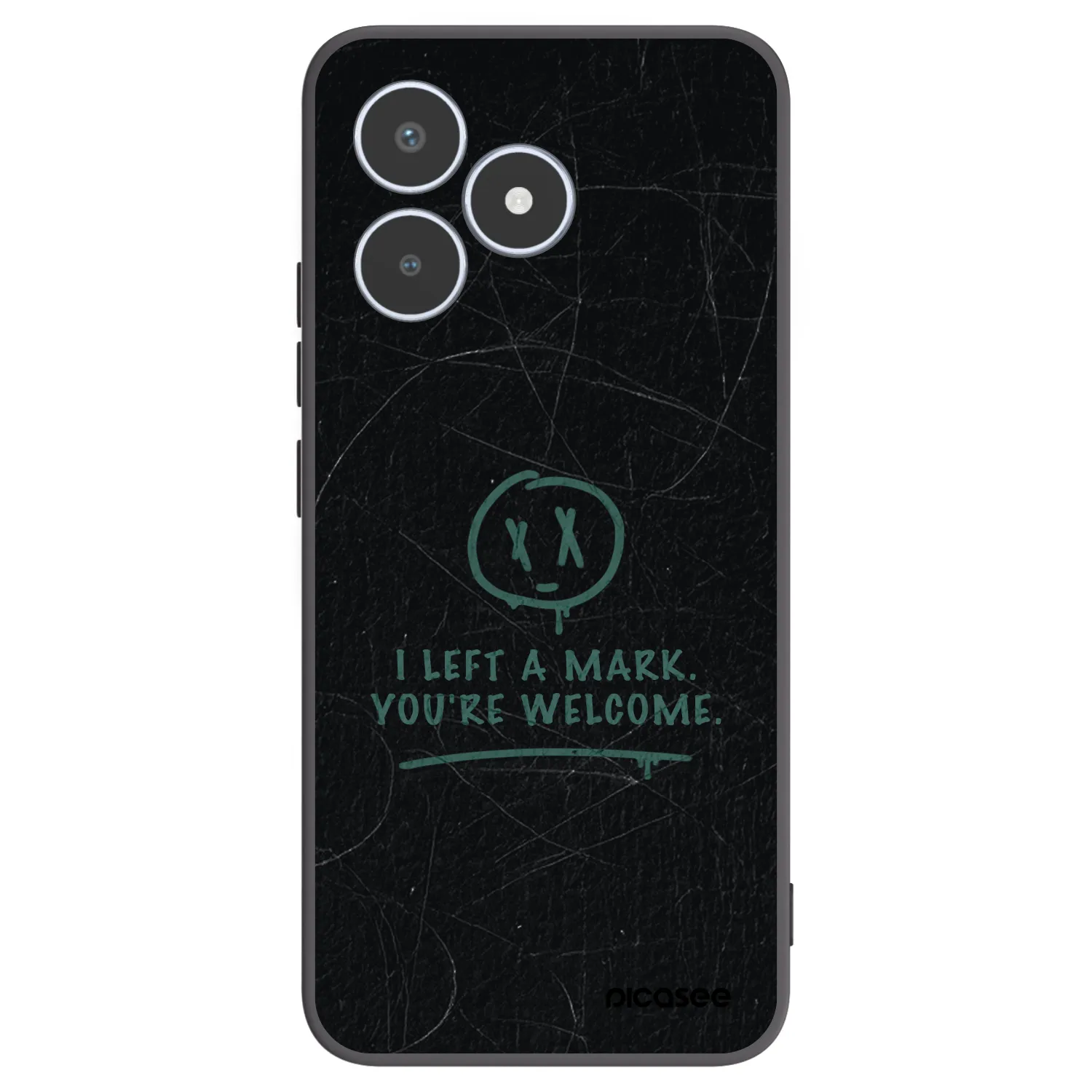 Picasee crna silikonska maskica za Realme C53 - LEFT A MARK