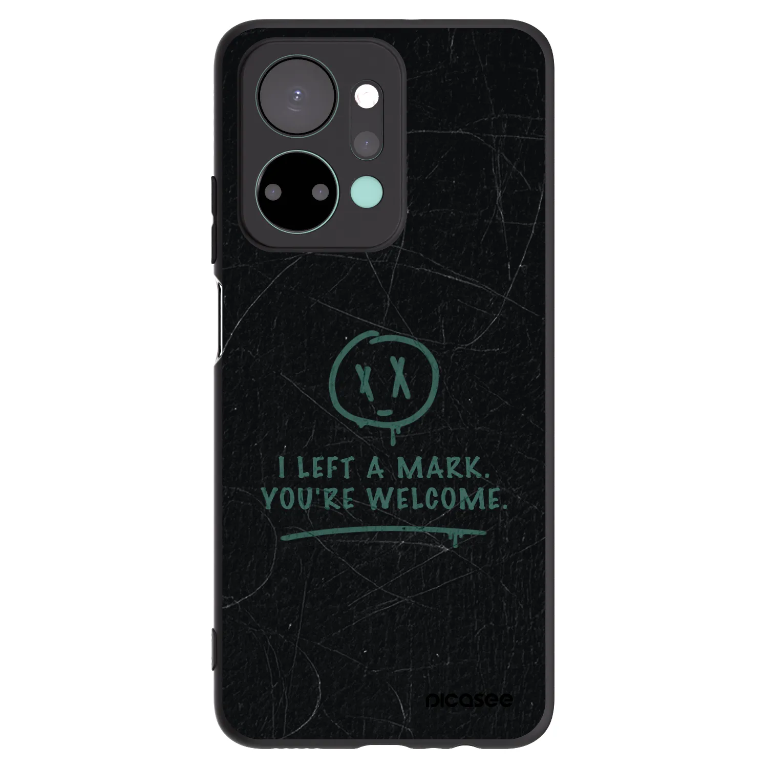 Picasee crna silikonska maskica za Honor X7a - LEFT A MARK