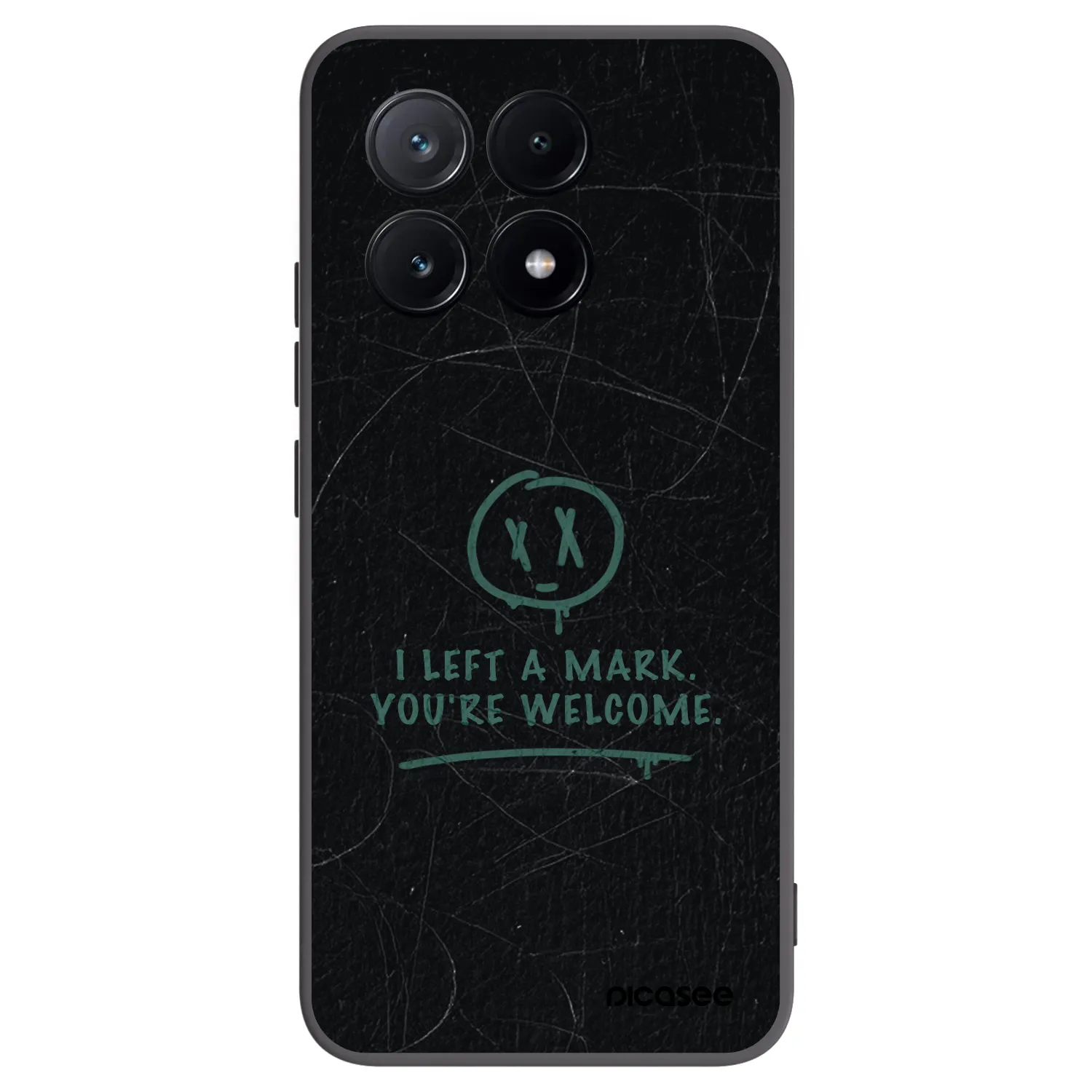 Picasee crna silikonska maskica za Xiaomi Poco X6 Pro - LEFT A MARK