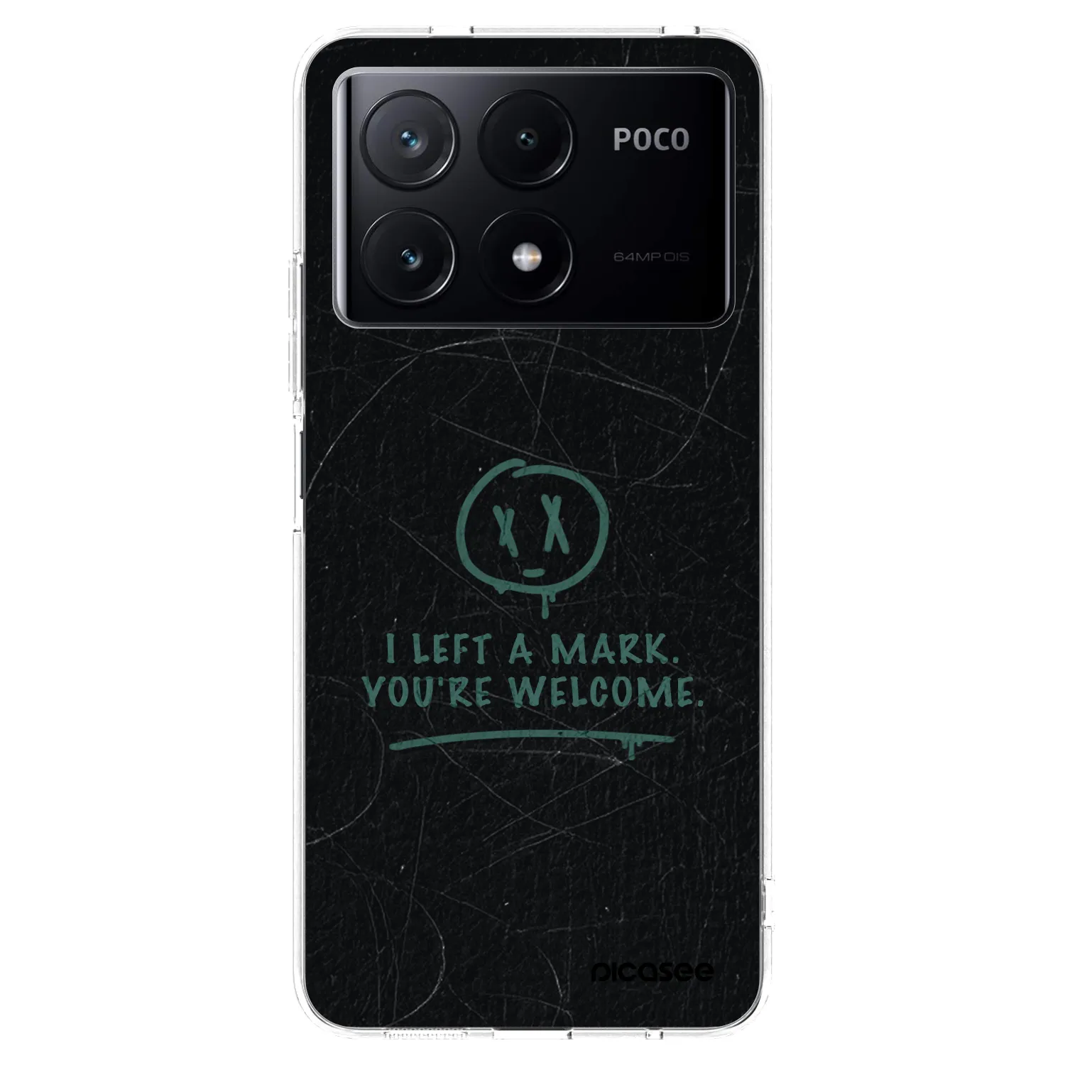 Picasee silikonska prozirna maskica za Xiaomi Poco X6 Pro - LEFT A MARK
