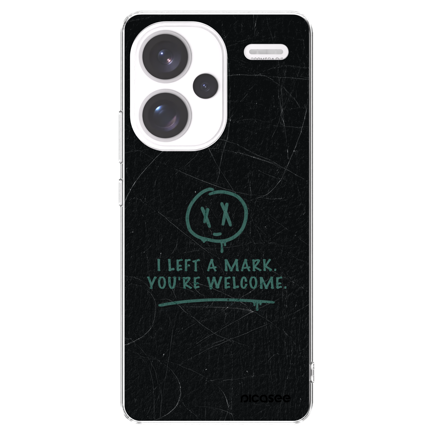 Picasee silikonska prozirna maskica za Xiaomi Redmi Note 13 Pro+ 5G - LEFT A MARK