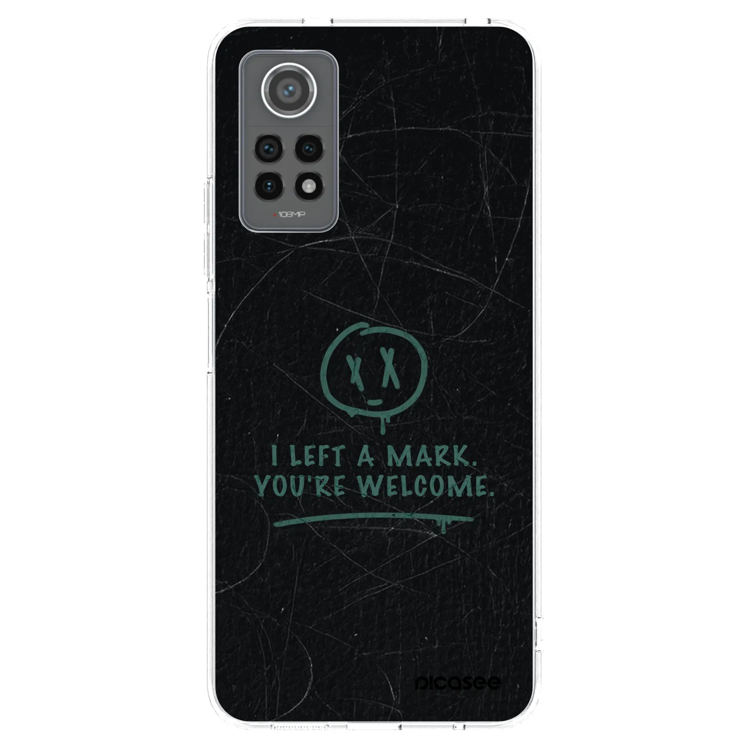 Picasee silikonska prozirna maskica za Xiaomi Redmi Note 12 Pro 4G - LEFT A MARK