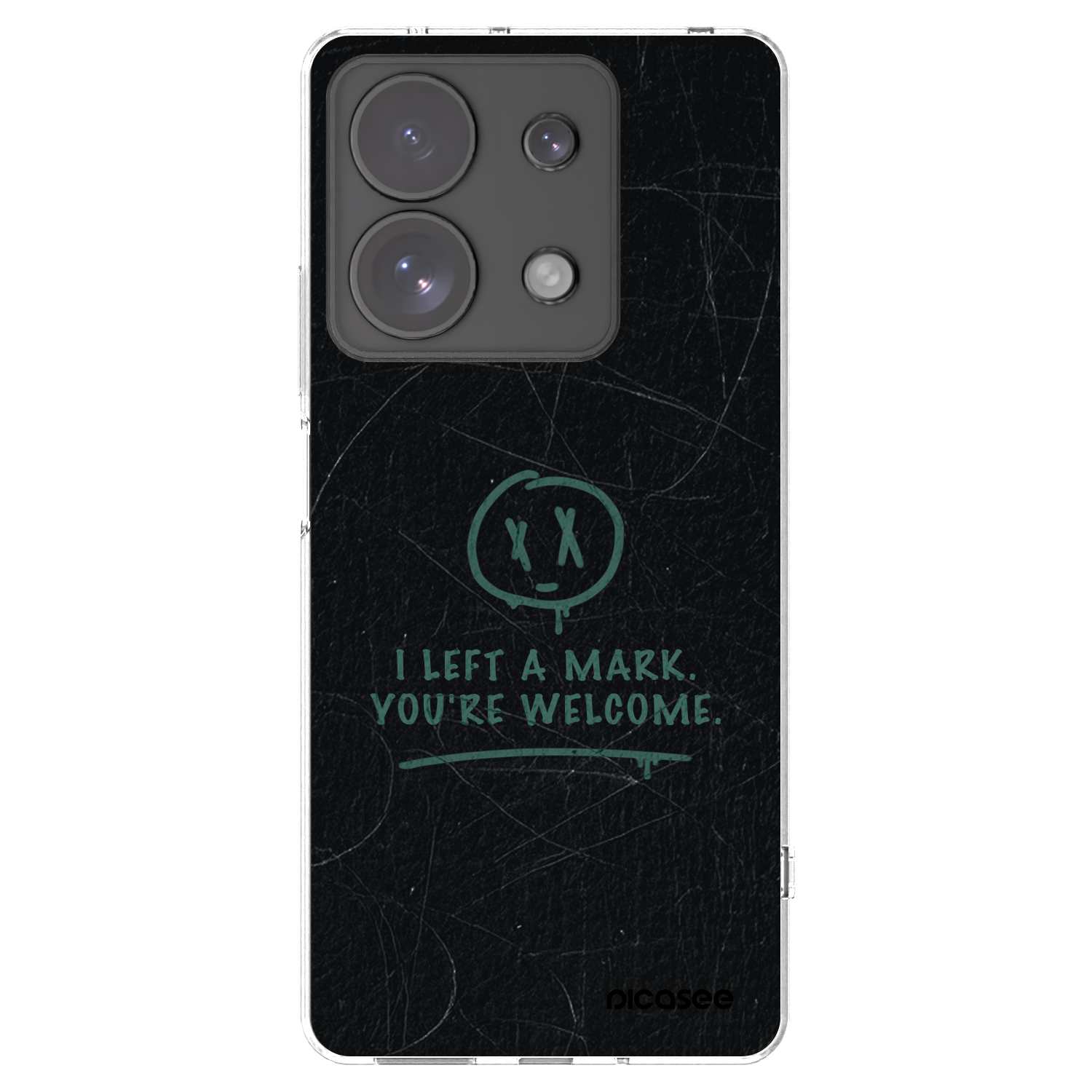 Picasee silikonska prozirna maskica za Xiaomi Redmi Note 13 Pro 4G - LEFT A MARK