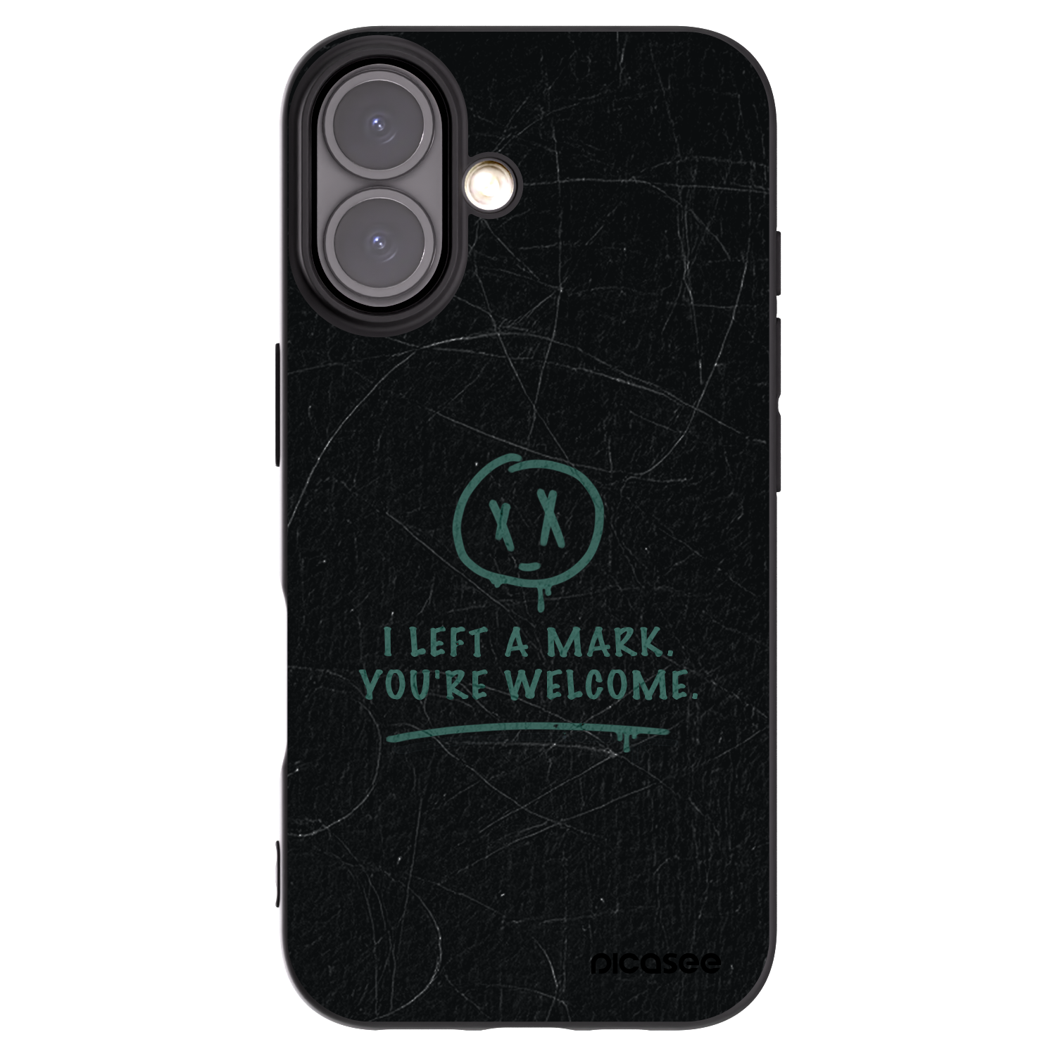 Picasee crna silikonska maskica za Apple iPhone 16 - LEFT A MARK
