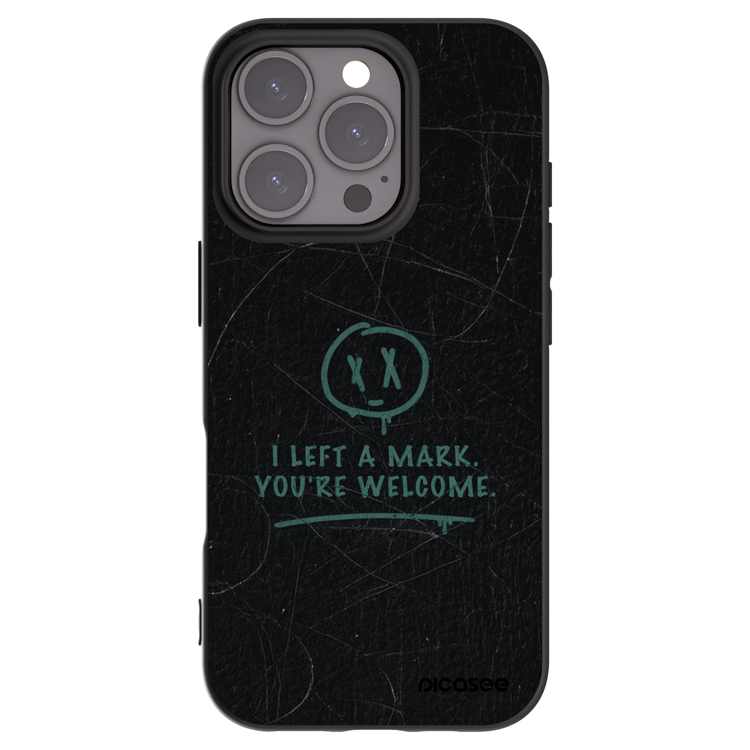 Picasee crna silikonska maskica za Apple iPhone 16 Pro - LEFT A MARK