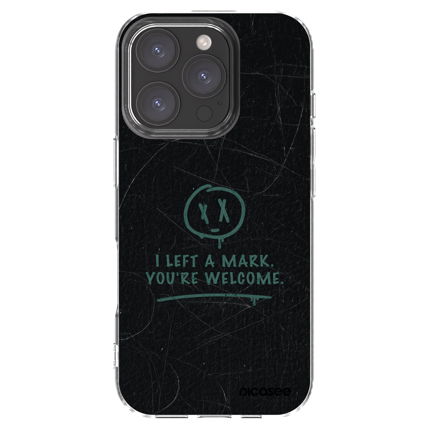 Picasee silikonska prozirna maskica za Apple iPhone 16 Pro - LEFT A MARK