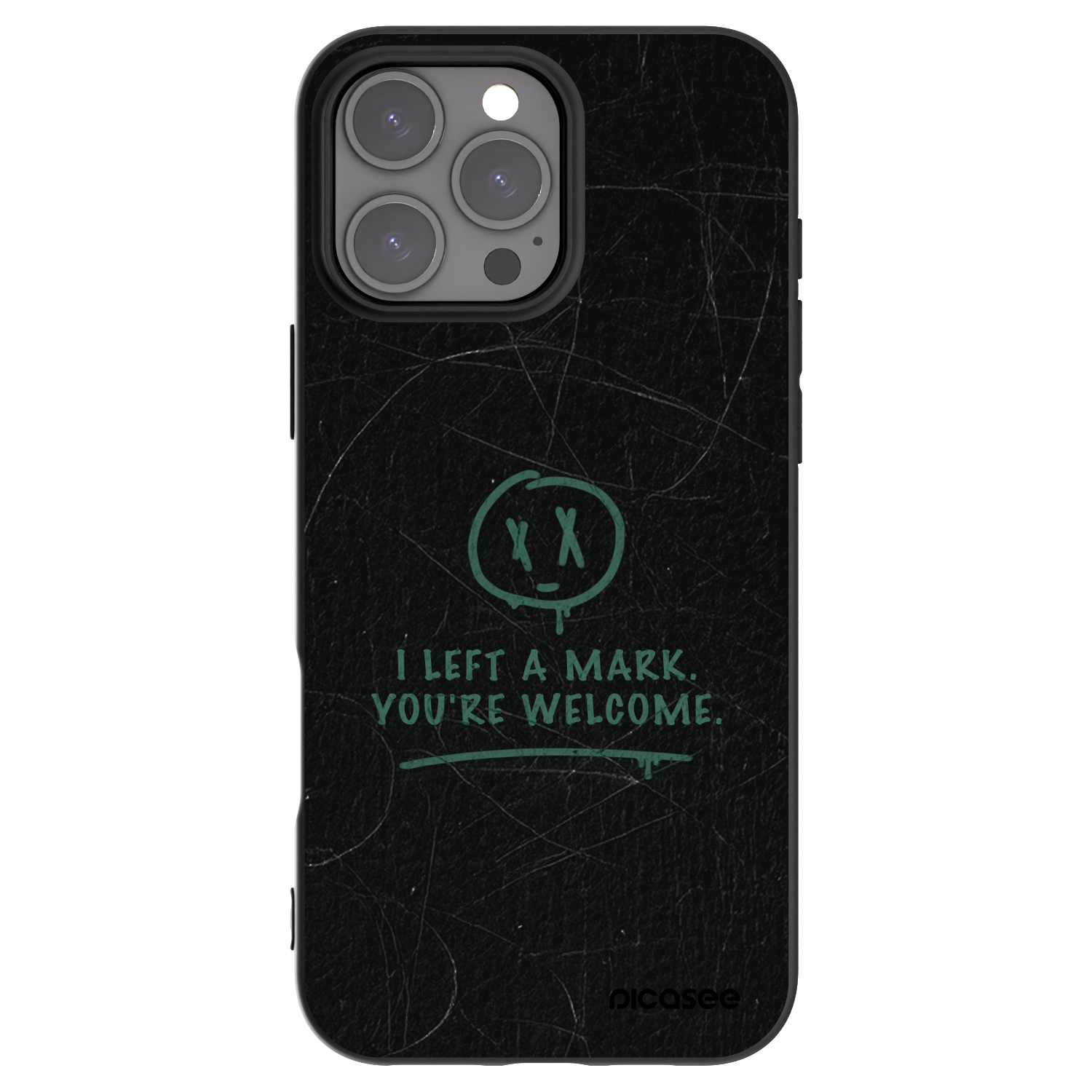 Picasee crna silikonska maskica za Apple iPhone 16 Pro Max - LEFT A MARK