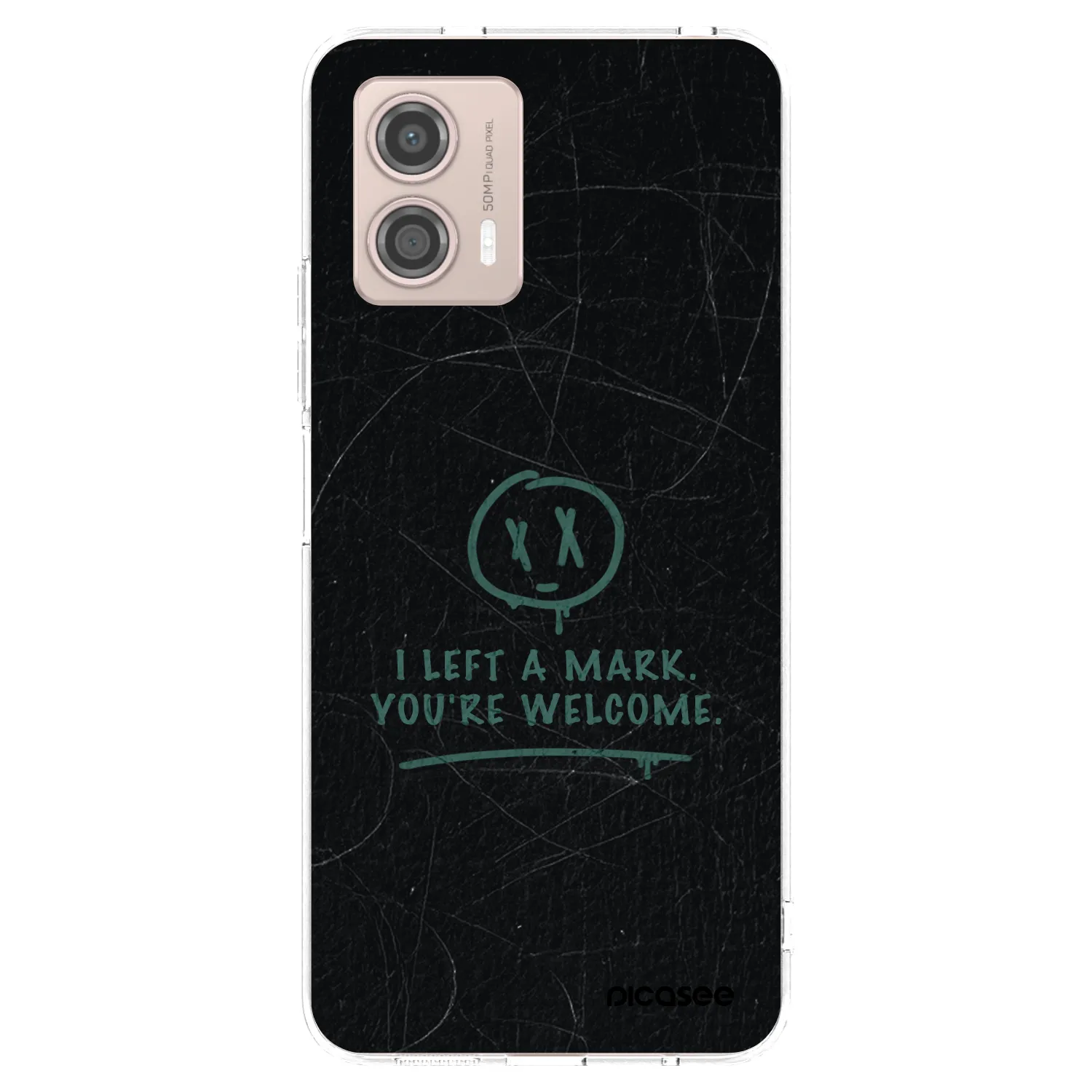 Picasee silikonska prozirna maskica za Motorola Moto G53 5G - LEFT A MARK