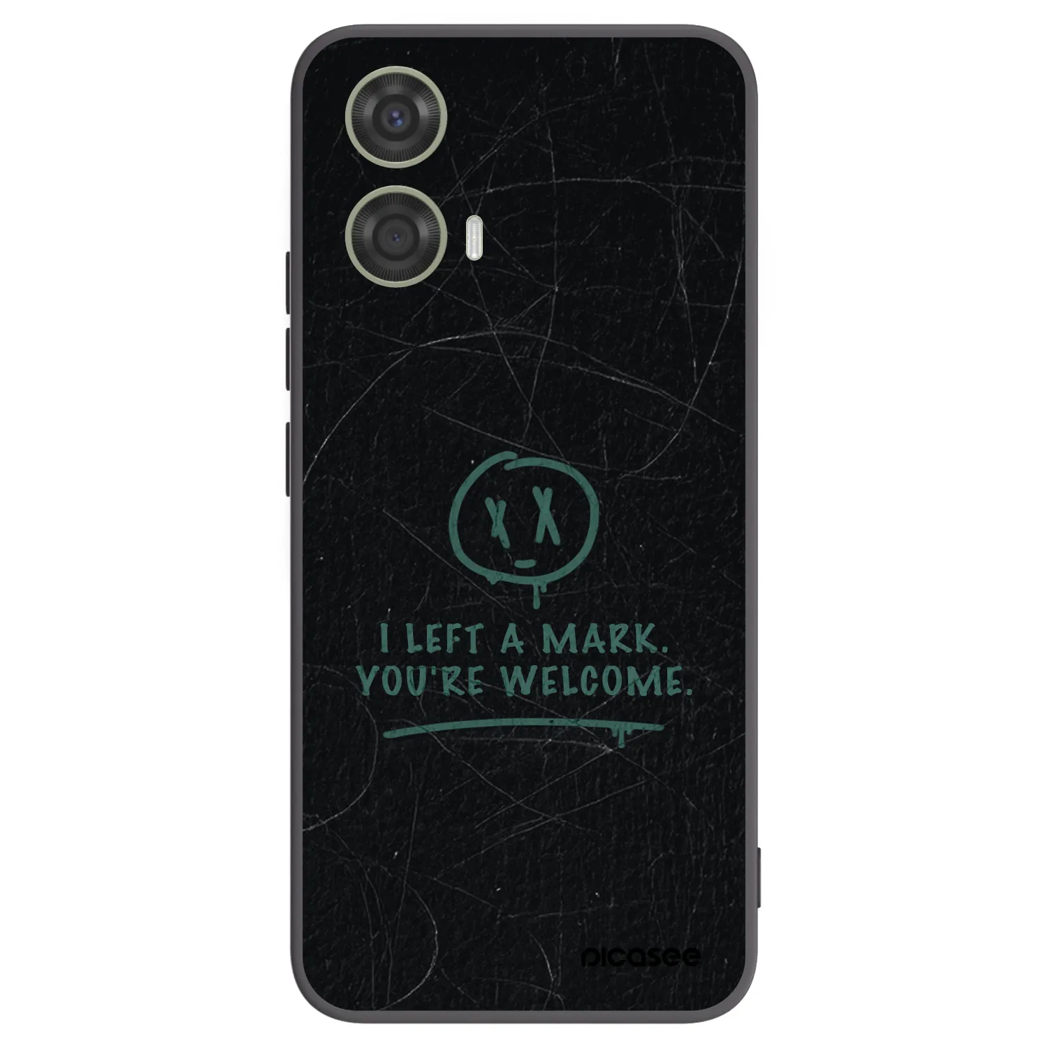 Picasee crna silikonska maskica za Motorola Moto G24 - LEFT A MARK