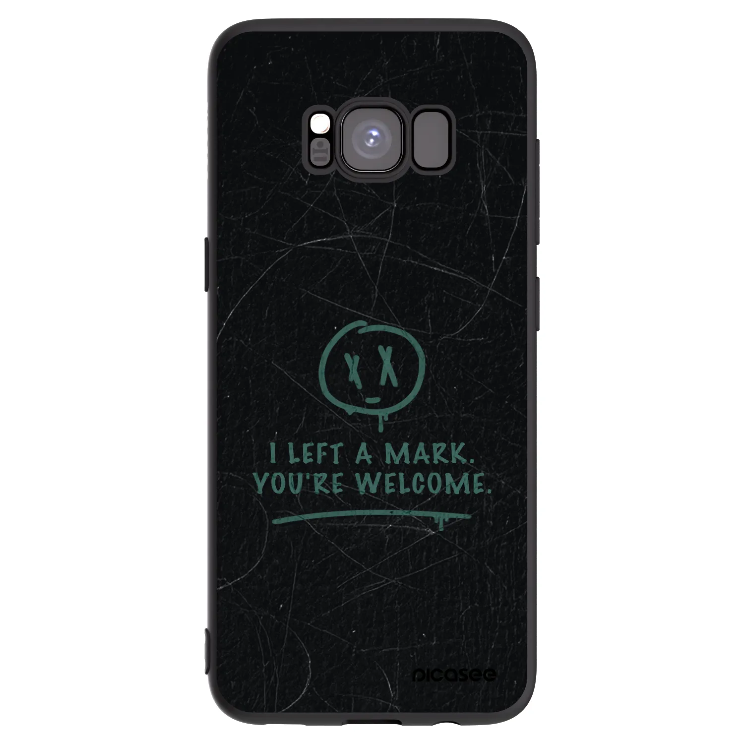 Picasee crna silikonska maskica za Samsung Galaxy S8 G950F - LEFT A MARK