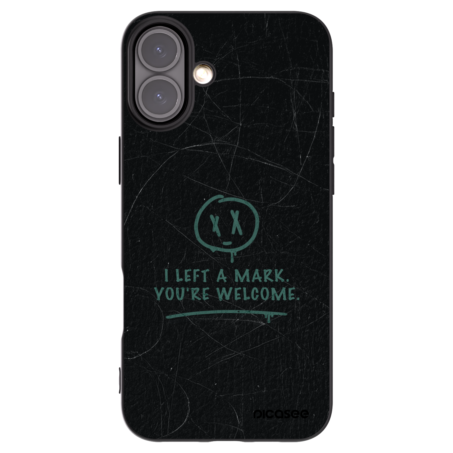 Picasee crna silikonska maskica za Apple iPhone 16 Plus - LEFT A MARK