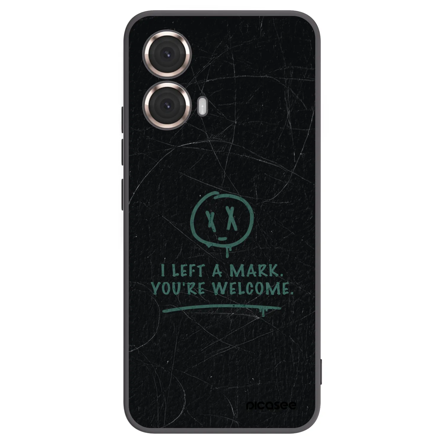 Picasee crna silikonska maskica za Motorola Moto G85 - LEFT A MARK
