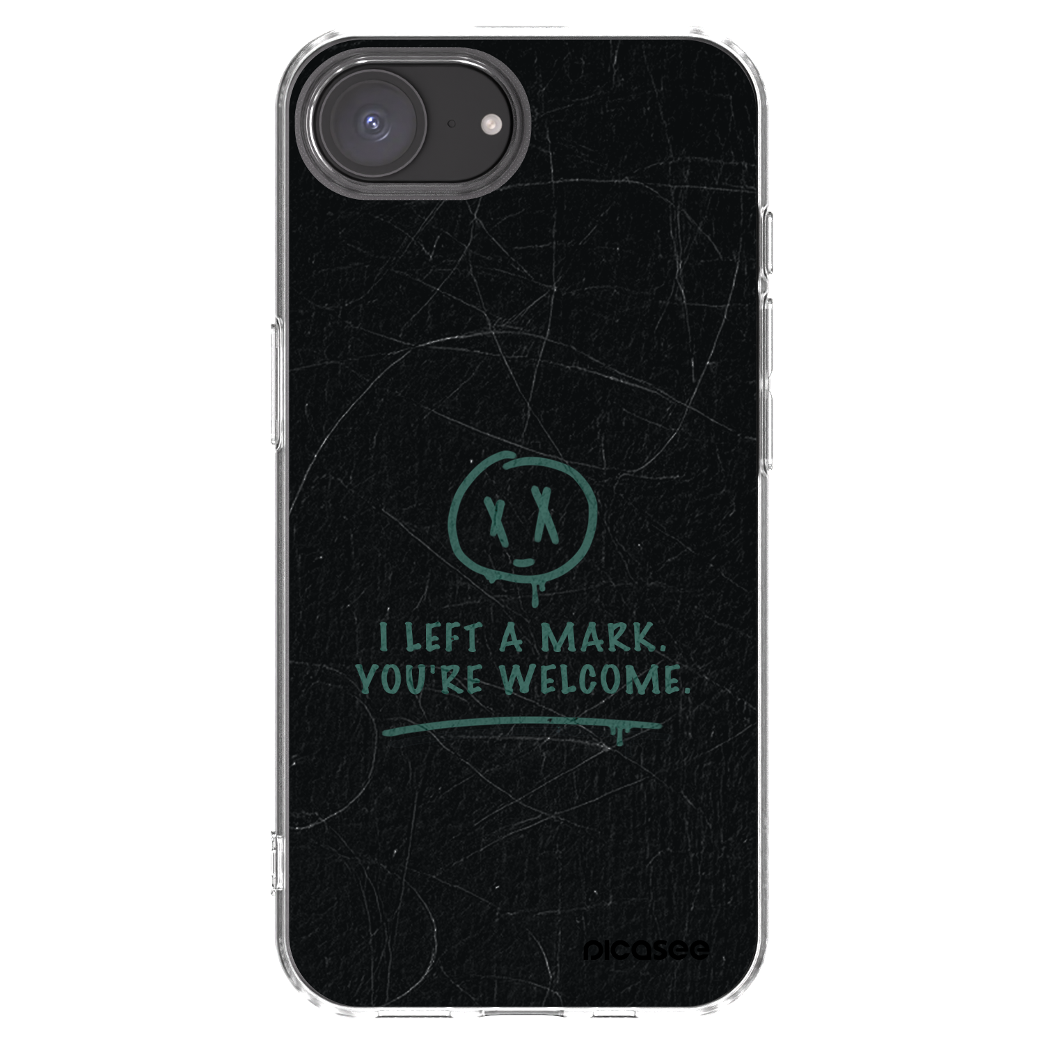 Picasee silikonska prozirna maskica za Apple iPhone 16e - LEFT A MARK