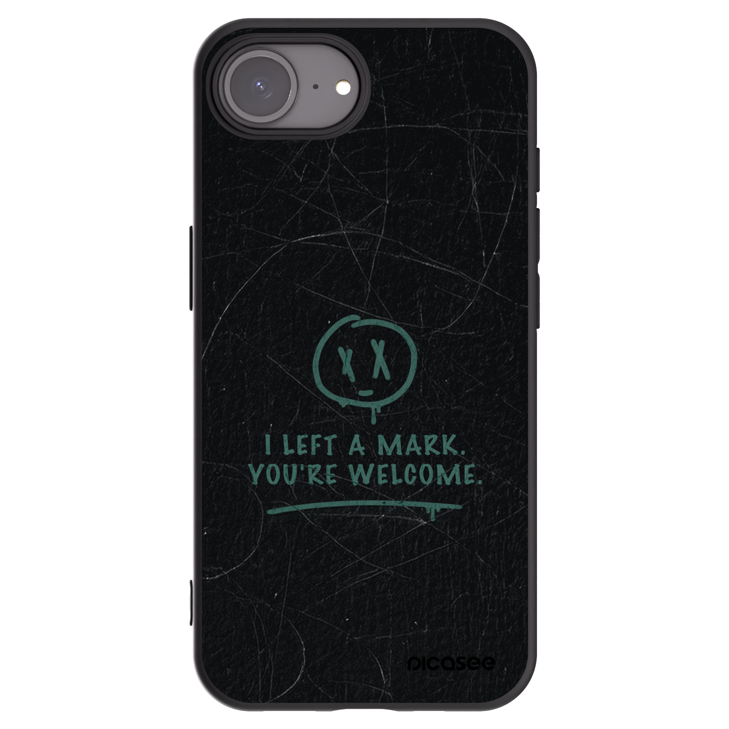 Picasee crna silikonska maskica za Apple iPhone 16e - LEFT A MARK