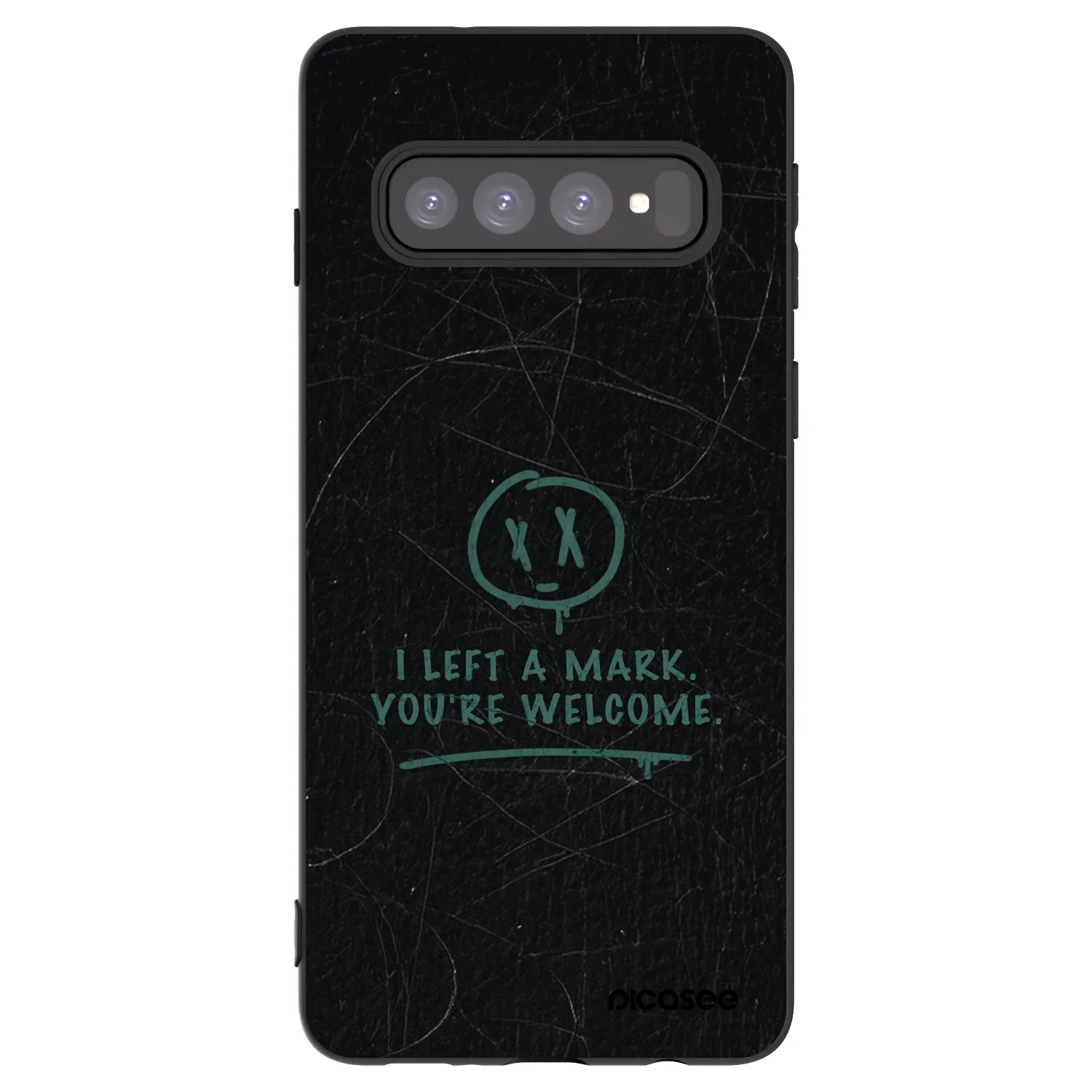 Picasee crna silikonska maskica za Samsung Galaxy S10 G973 - LEFT A MARK