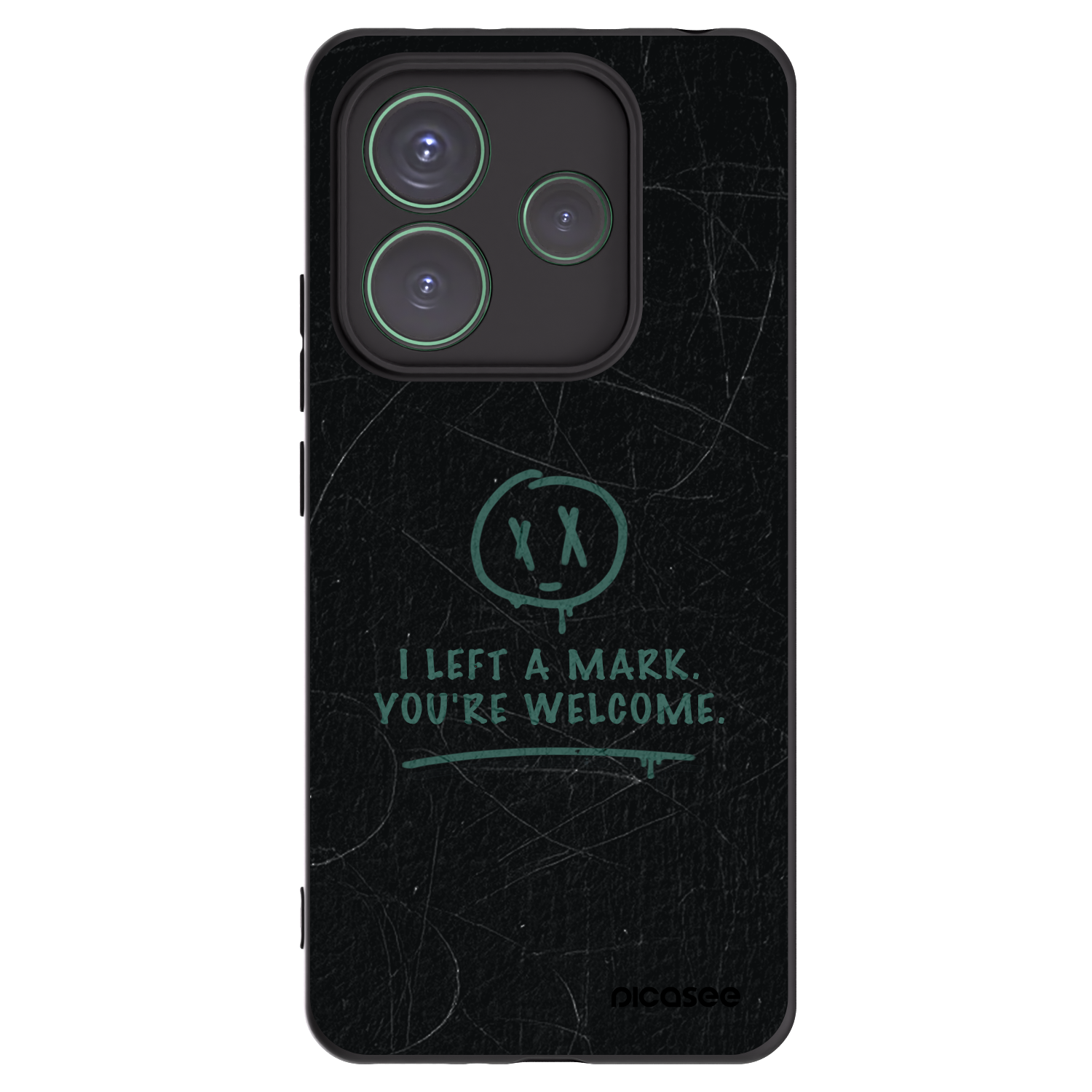 Picasee crna silikonska maskica za Xiaomi Redmi Note 14 5G - LEFT A MARK