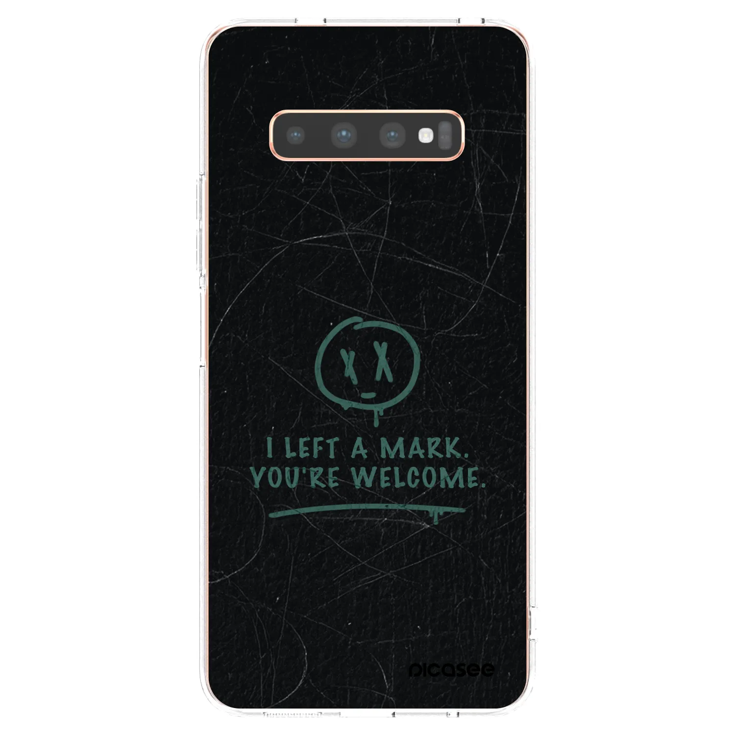 Picasee silikonska prozirna maskica za Samsung Galaxy S10 Plus G975 - LEFT A MARK