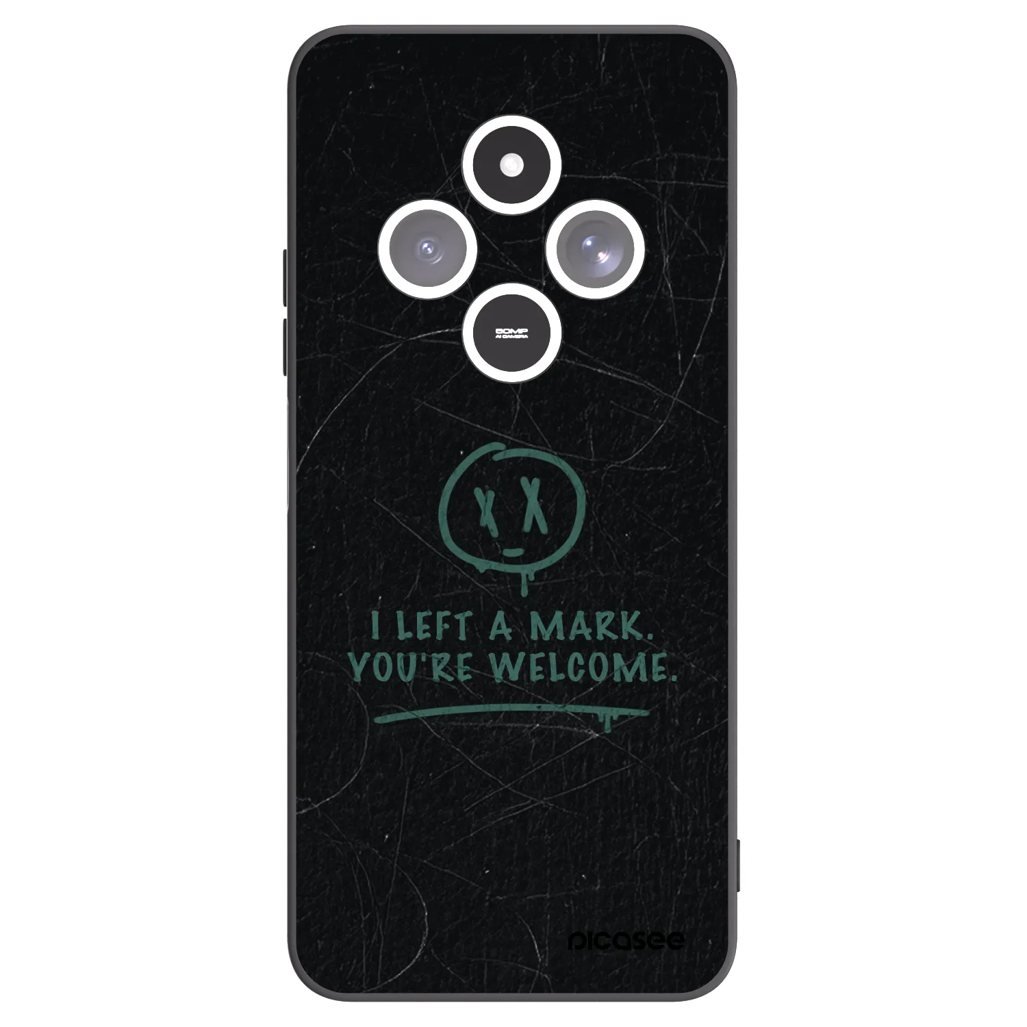 Picasee crna silikonska maskica za Xiaomi Redmi 14C - LEFT A MARK