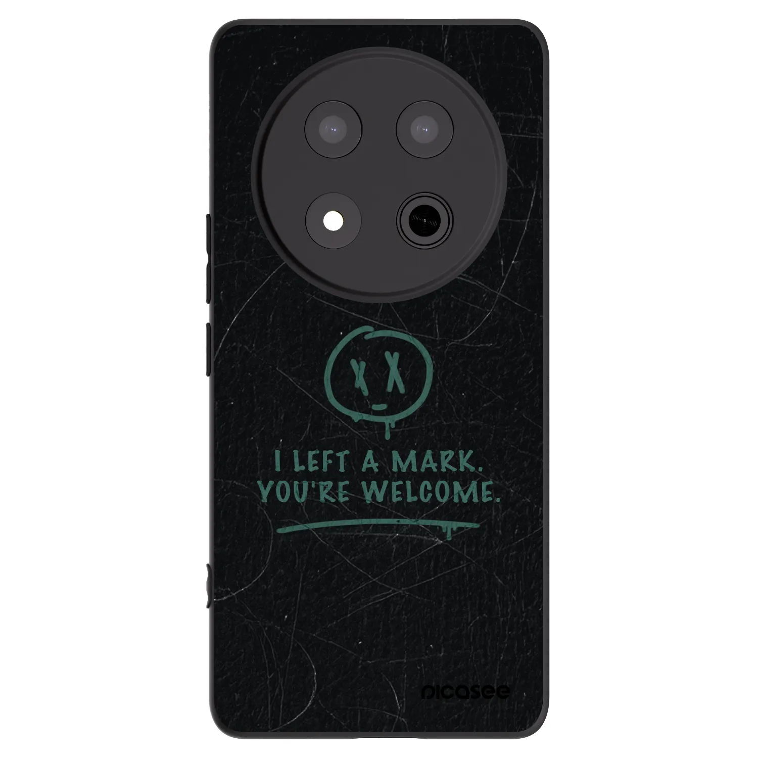 Picasee crna silikonska maskica za Honor Magic7 Lite 5G - LEFT A MARK