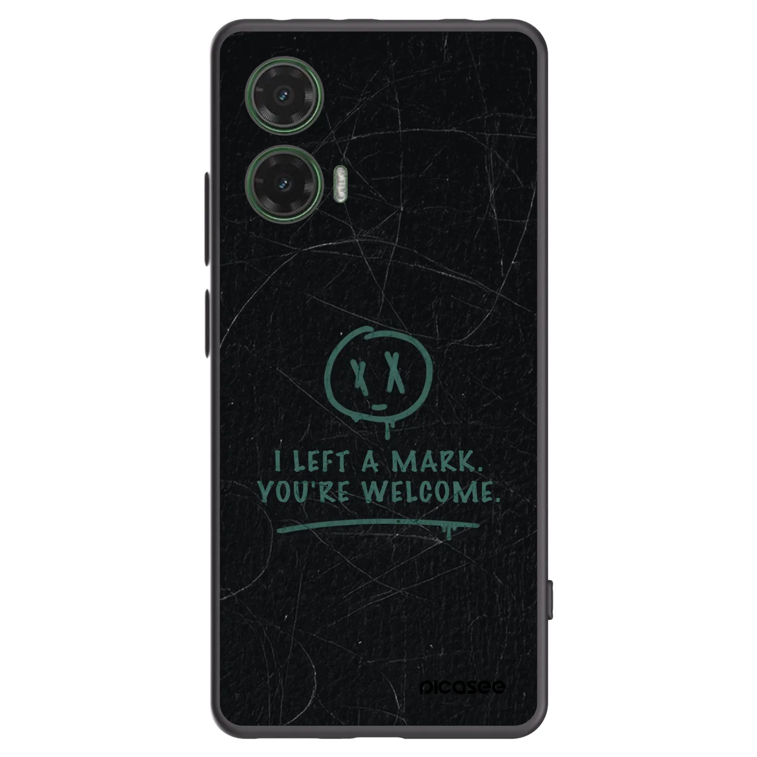 Picasee crna silikonska maskica za Motorola Moto G35 5G - LEFT A MARK