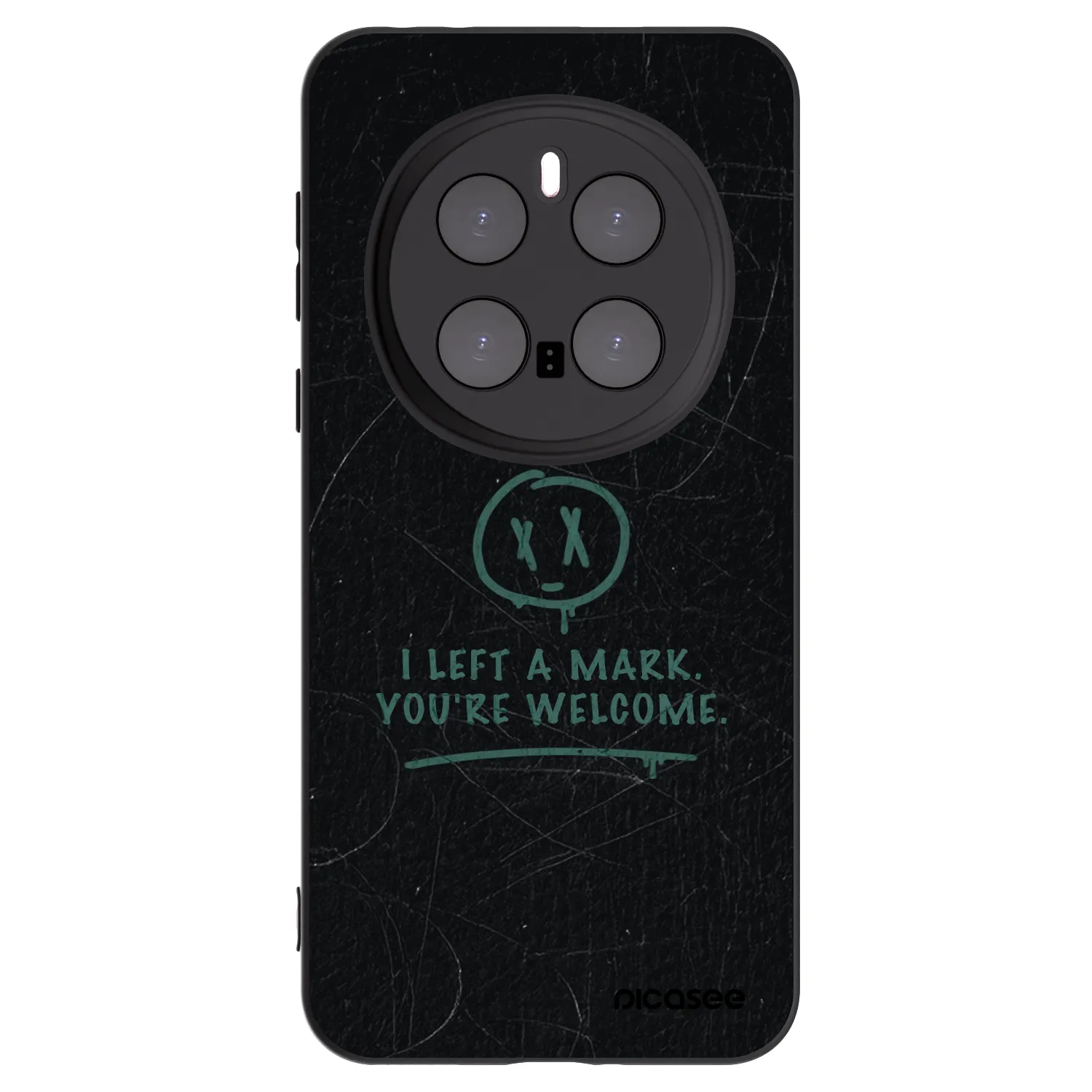 Picasee crna silikonska maskica za Honor Magic7 Pro 5G - LEFT A MARK