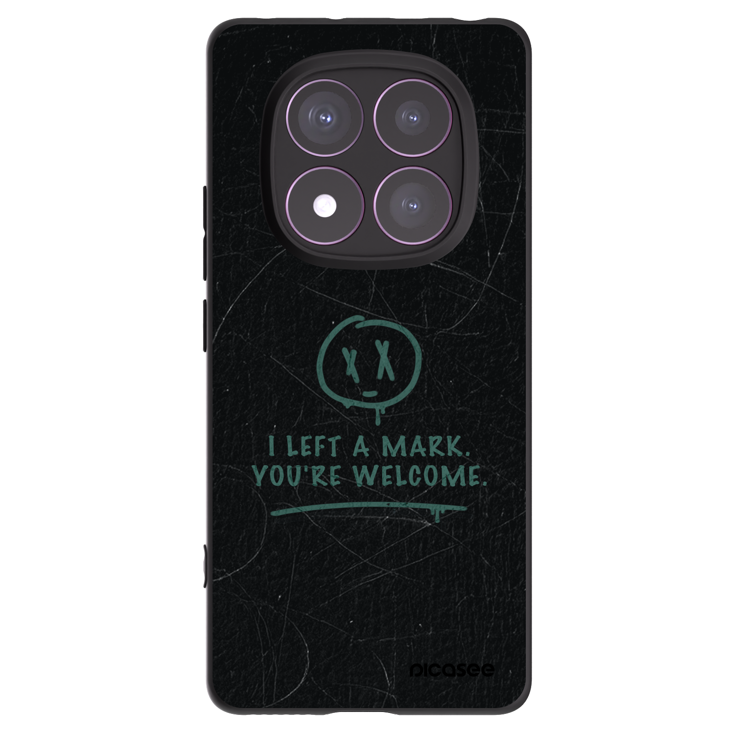 Picasee crna silikonska maskica za Xiaomi Redmi Note 14 Pro 4G - LEFT A MARK