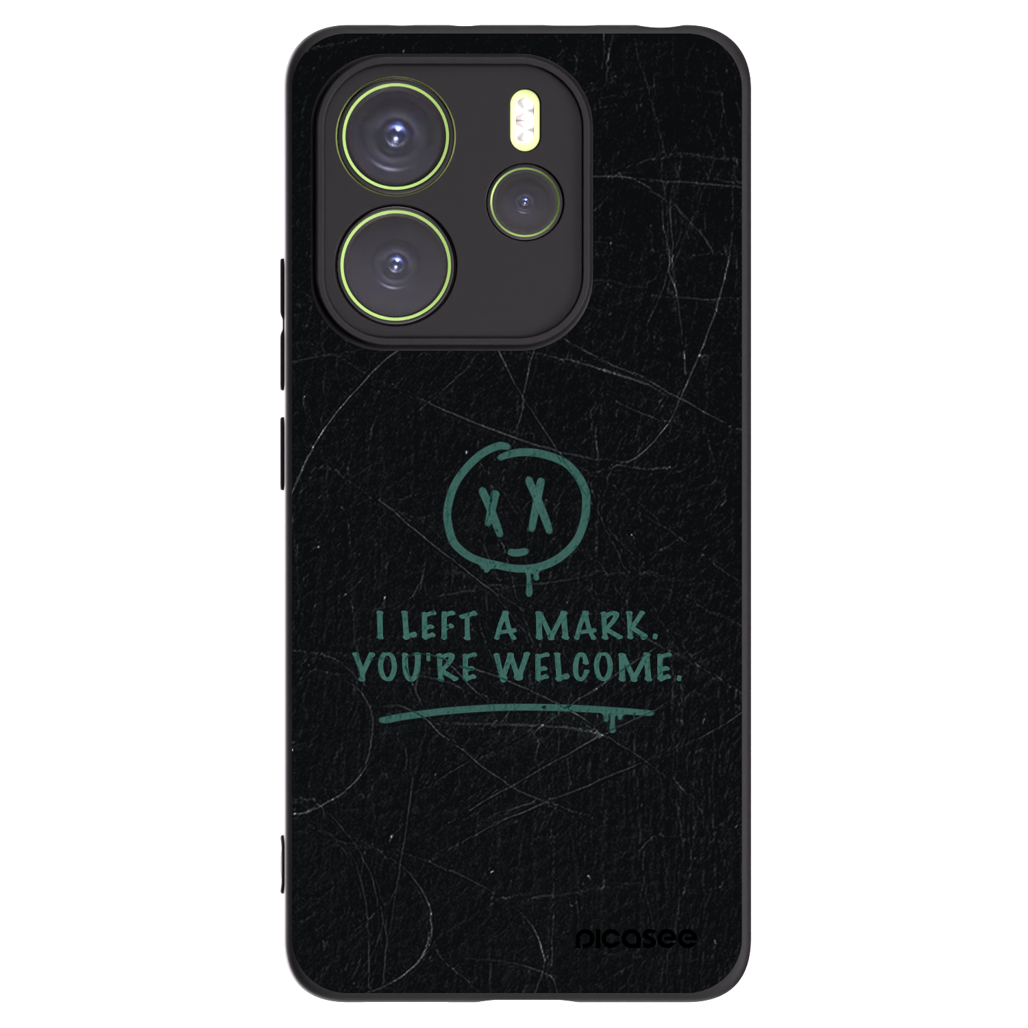 Picasee crna silikonska maskica za Xiaomi Redmi Note 14 4G - LEFT A MARK