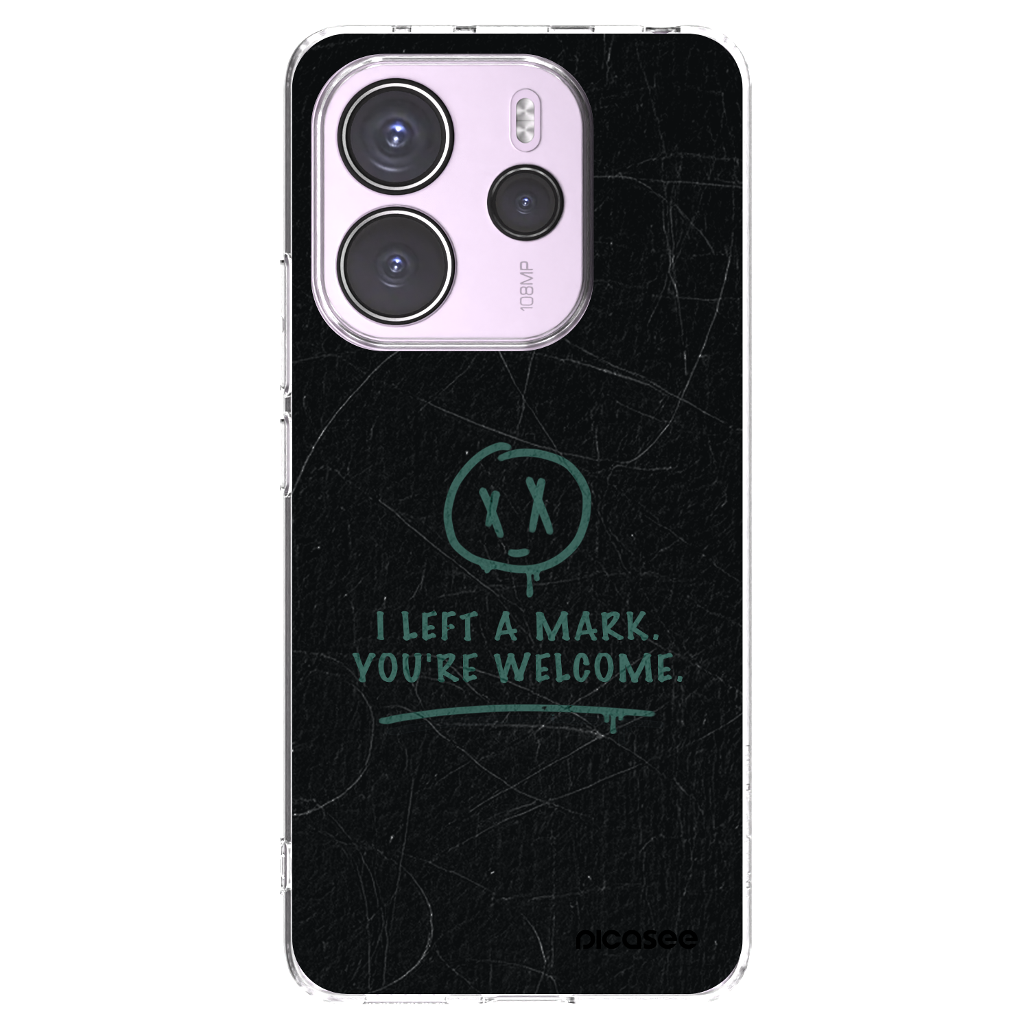 Picasee silikonska prozirna maskica za Xiaomi Redmi Note 14 4G - LEFT A MARK