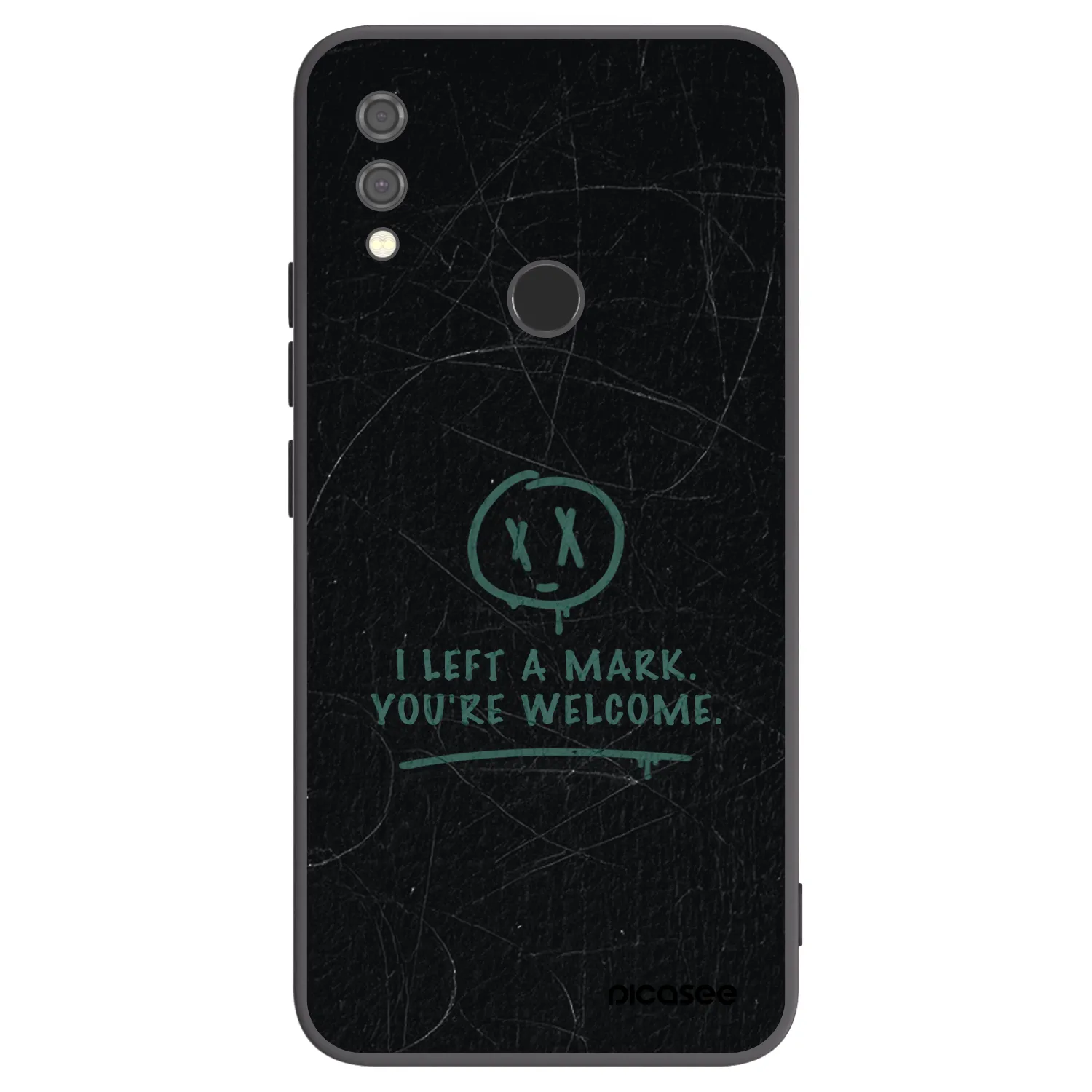 Picasee crna silikonska maskica za Xiaomi Redmi Note 7 - LEFT A MARK