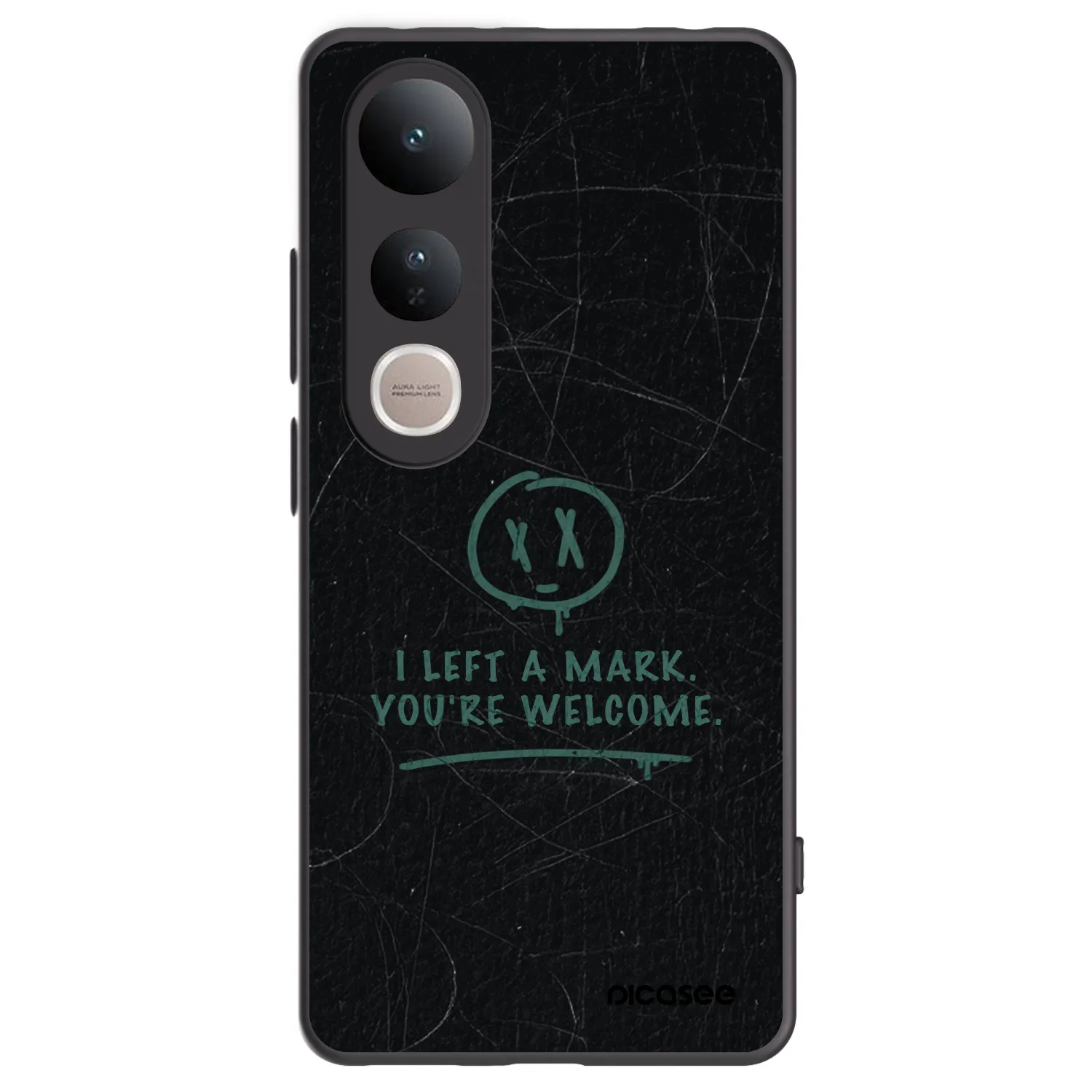 Picasee crna silikonska maskica za Vivo V50 Lite 5G - LEFT A MARK
