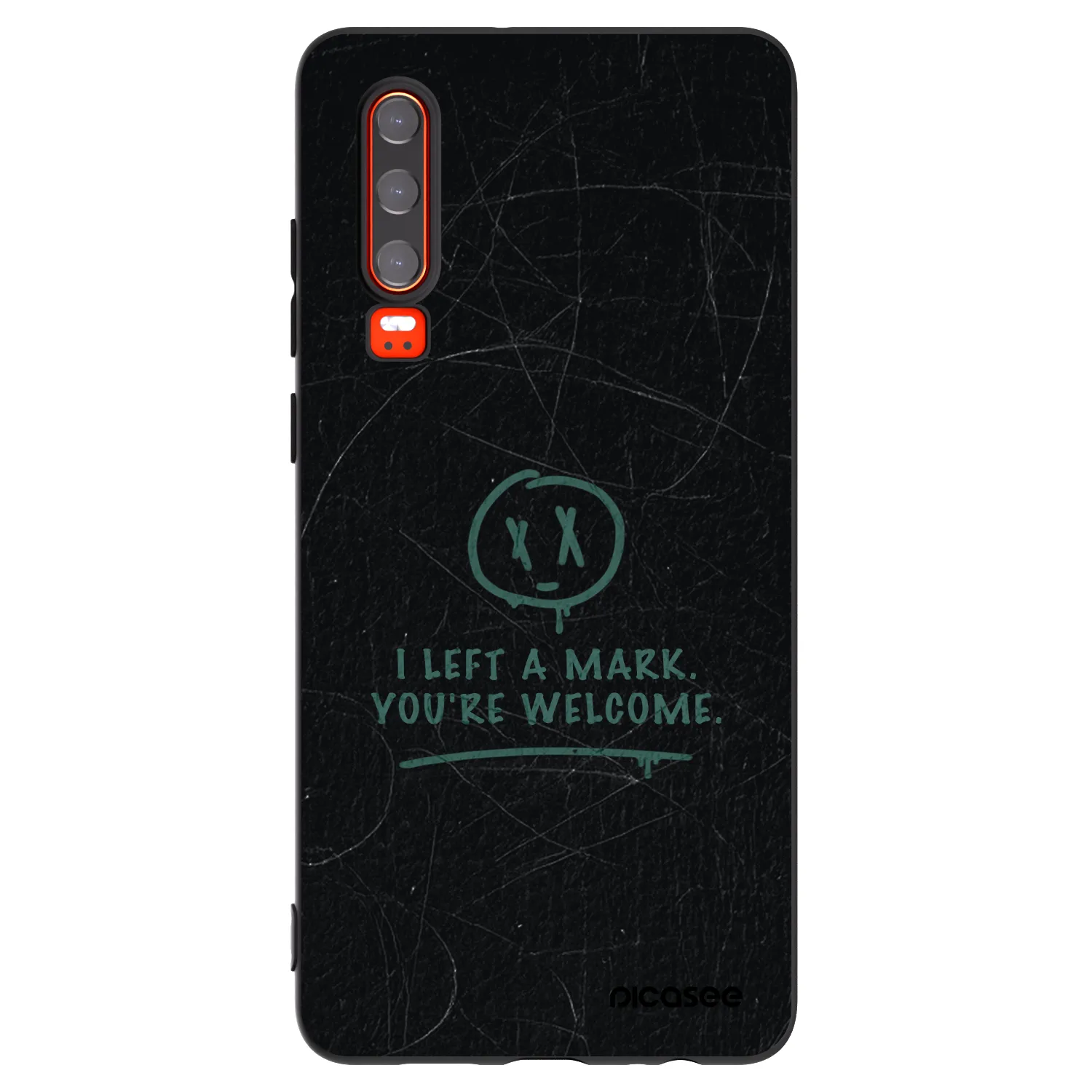 Picasee crna silikonska maskica za Huawei P30 - LEFT A MARK