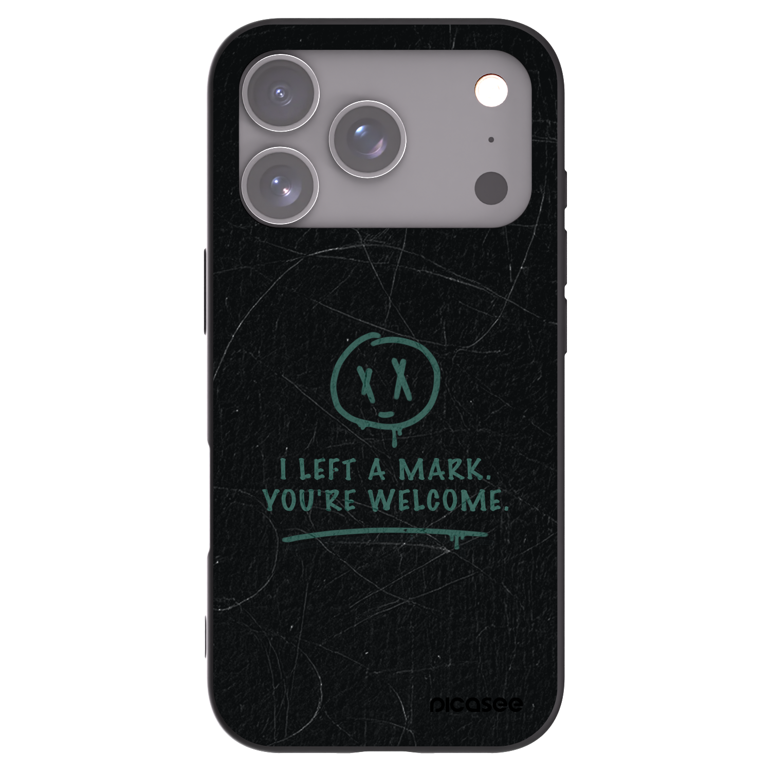 Picasee crna silikonska maskica za Apple iPhone 17 Pro - LEFT A MARK