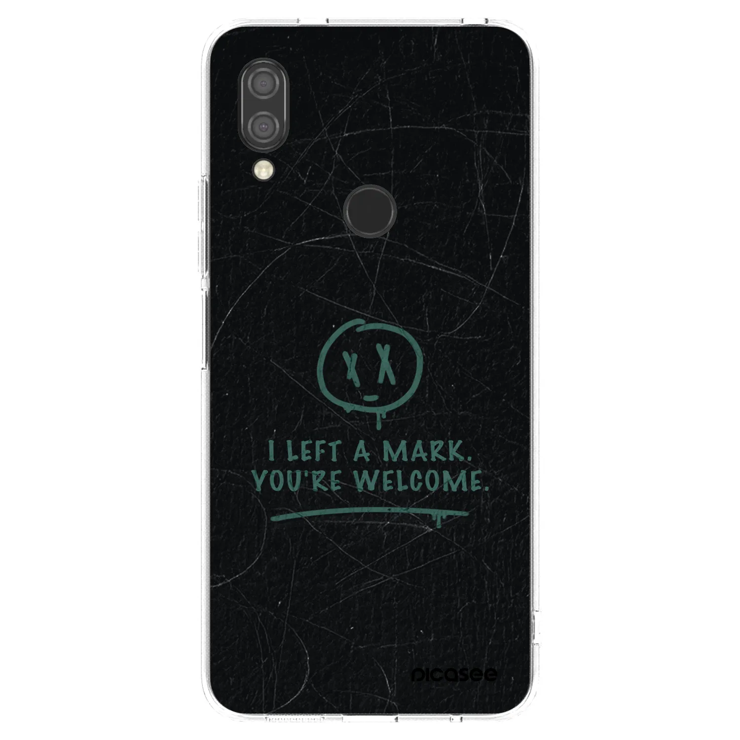Picasee silikonska prozirna maskica za Xiaomi Redmi 7 - LEFT A MARK