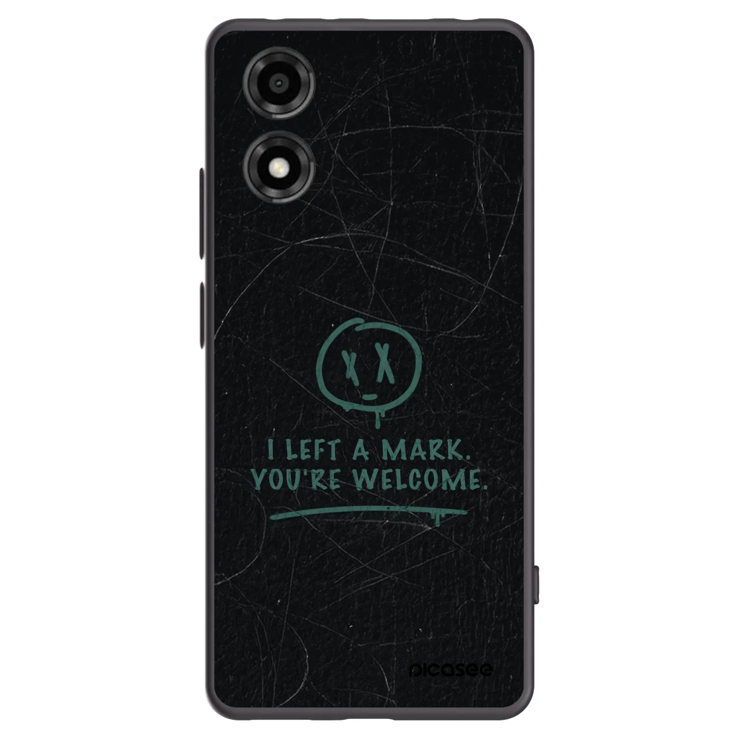 Picasee crna silikonska maskica za Motorola Moto E14 - LEFT A MARK