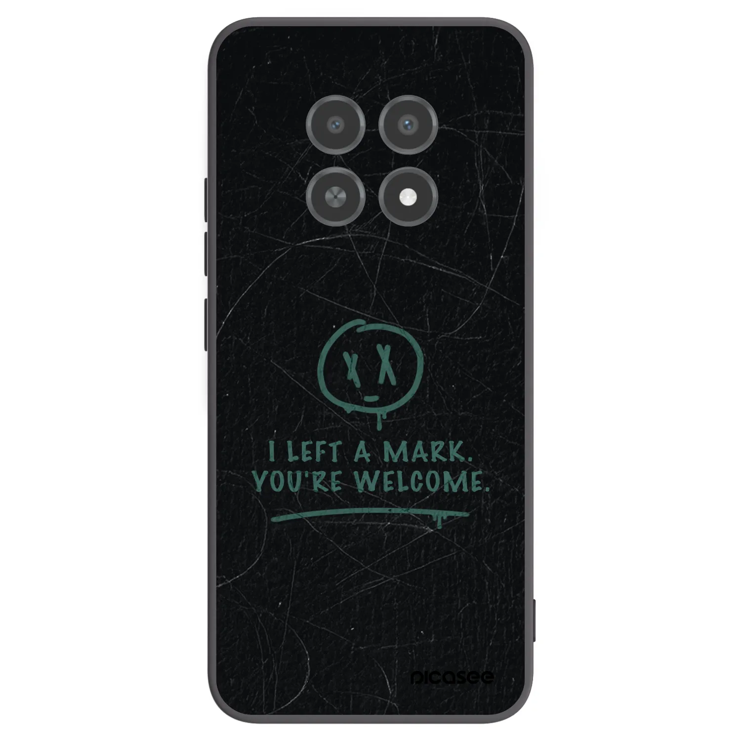 Picasee crna silikonska maskica za Realme 12X - LEFT A MARK