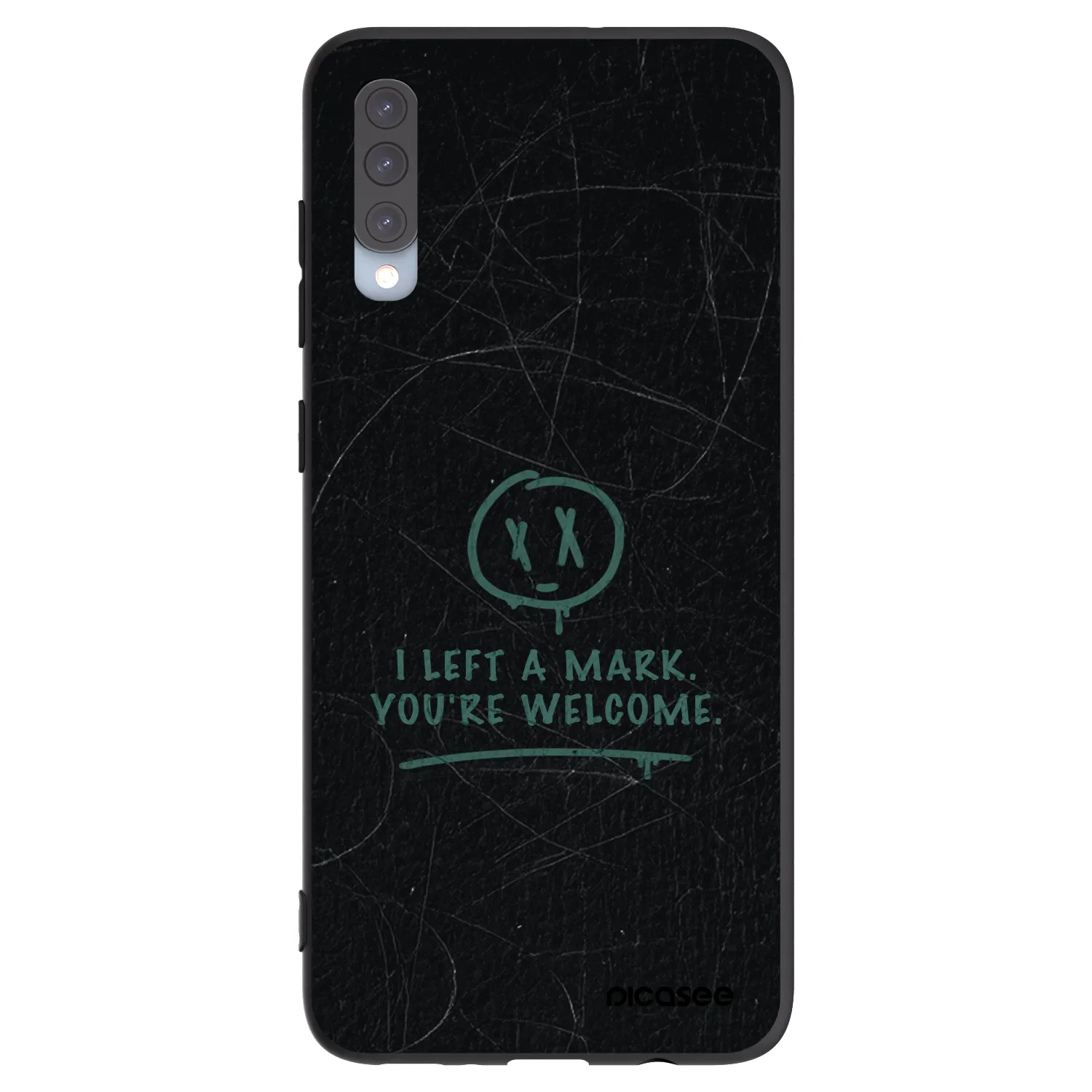 Picasee crna silikonska maskica za Samsung Galaxy A70 A705F - LEFT A MARK