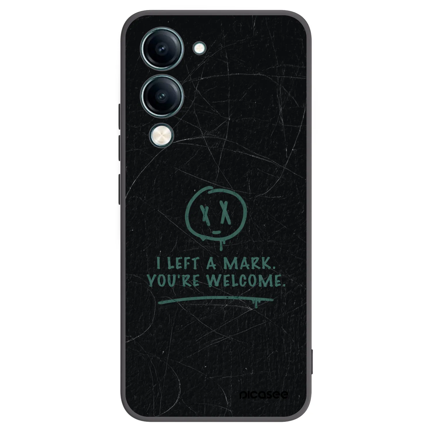 Picasee crna silikonska maskica za Vivo Y29s 5G - LEFT A MARK