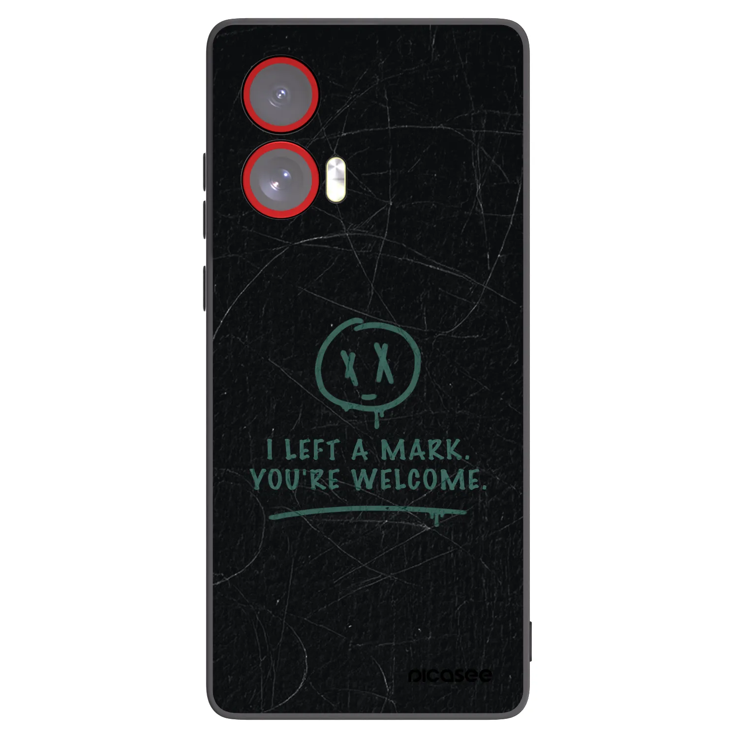 Picasee crna silikonska maskica za Motorola Edge 50 Fusion - LEFT A MARK